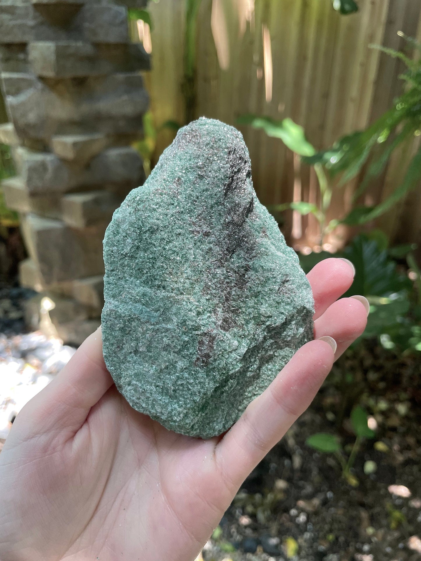 Sparkly Light Green Raw Fuchsite Mica 295g From Brazil