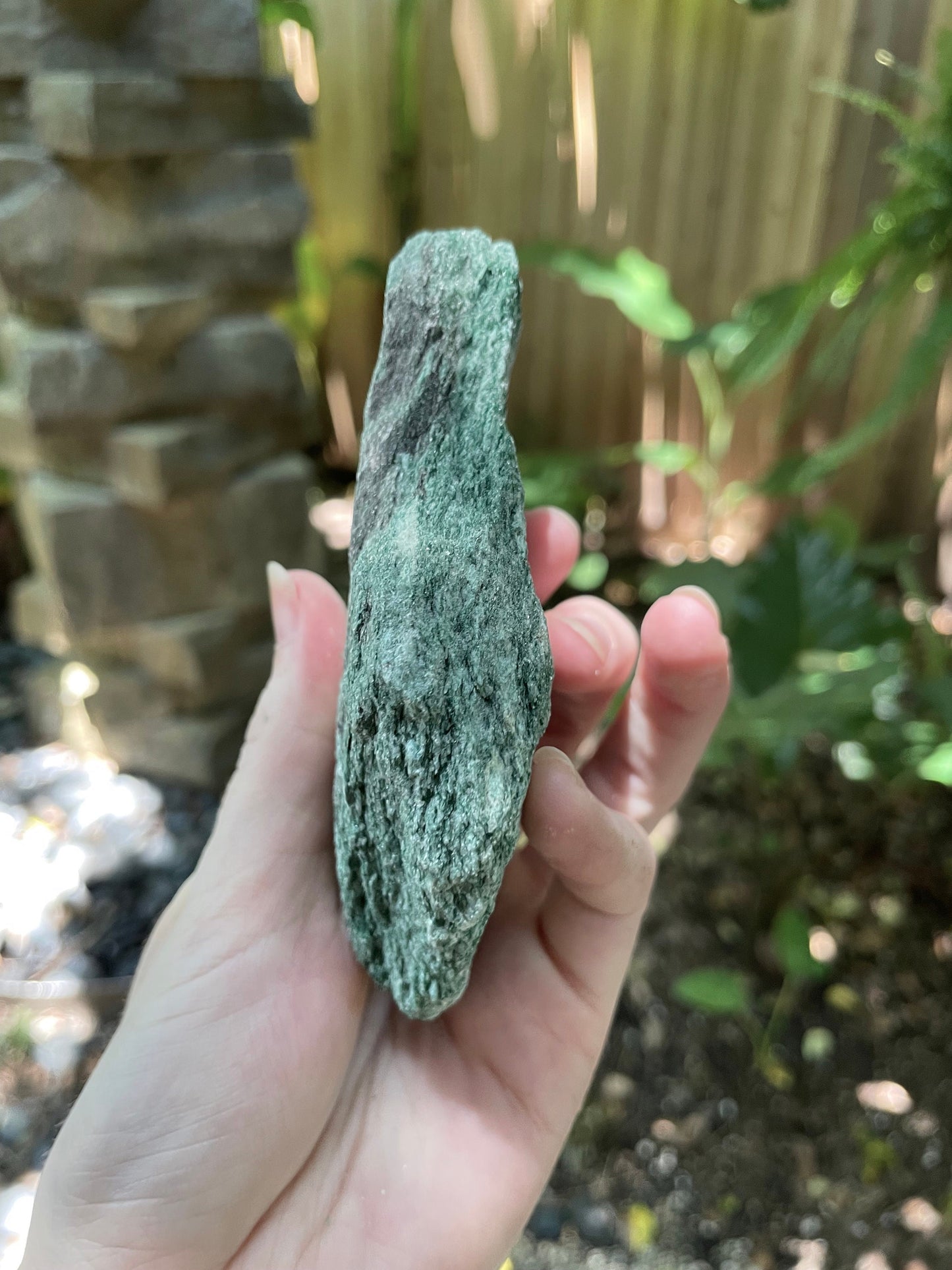 Sparkly Light Green Raw Fuchsite Mica 295g From Brazil