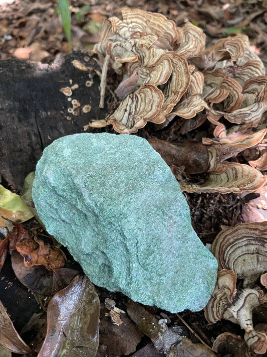 Sparkly Light Green Raw Fuchsite Mica 295g From Brazil