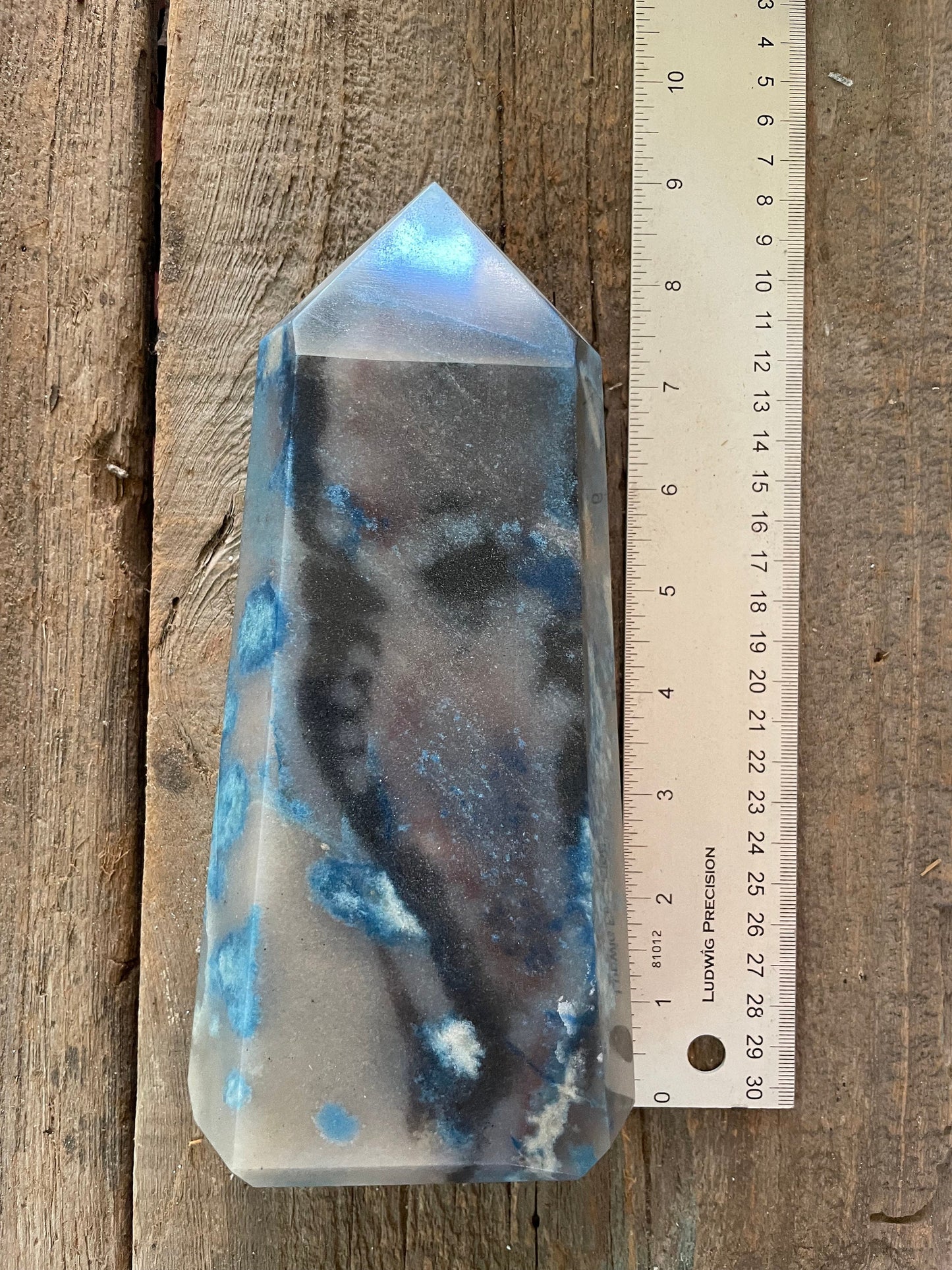 Rare Trolleite with Lazulite Polished Point From Brazil 1740g 3lbs 13.4oz Specimen