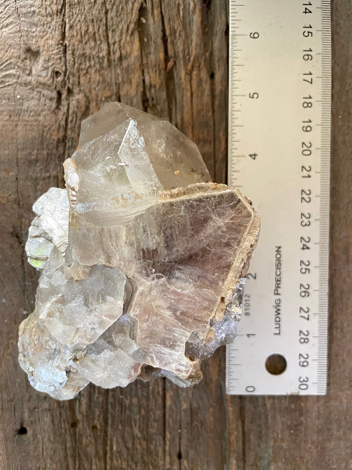 Mica with Quartz Specimen From Minas Gerais Brazil 510g 1lb 2oz Crystals