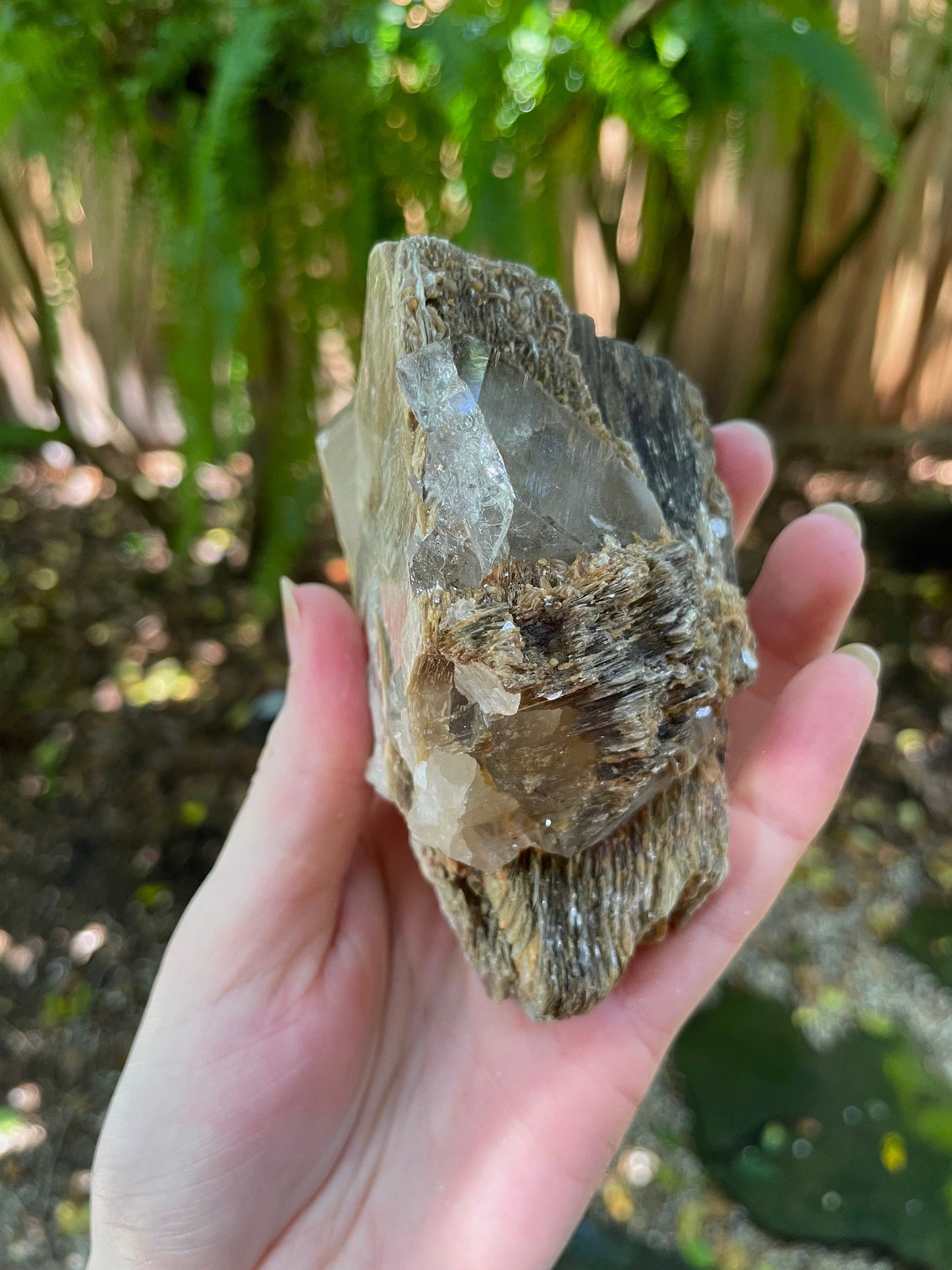 Mica with Quartz Specimen From Minas Gerais Brazil 510g 1lb 2oz Crystals