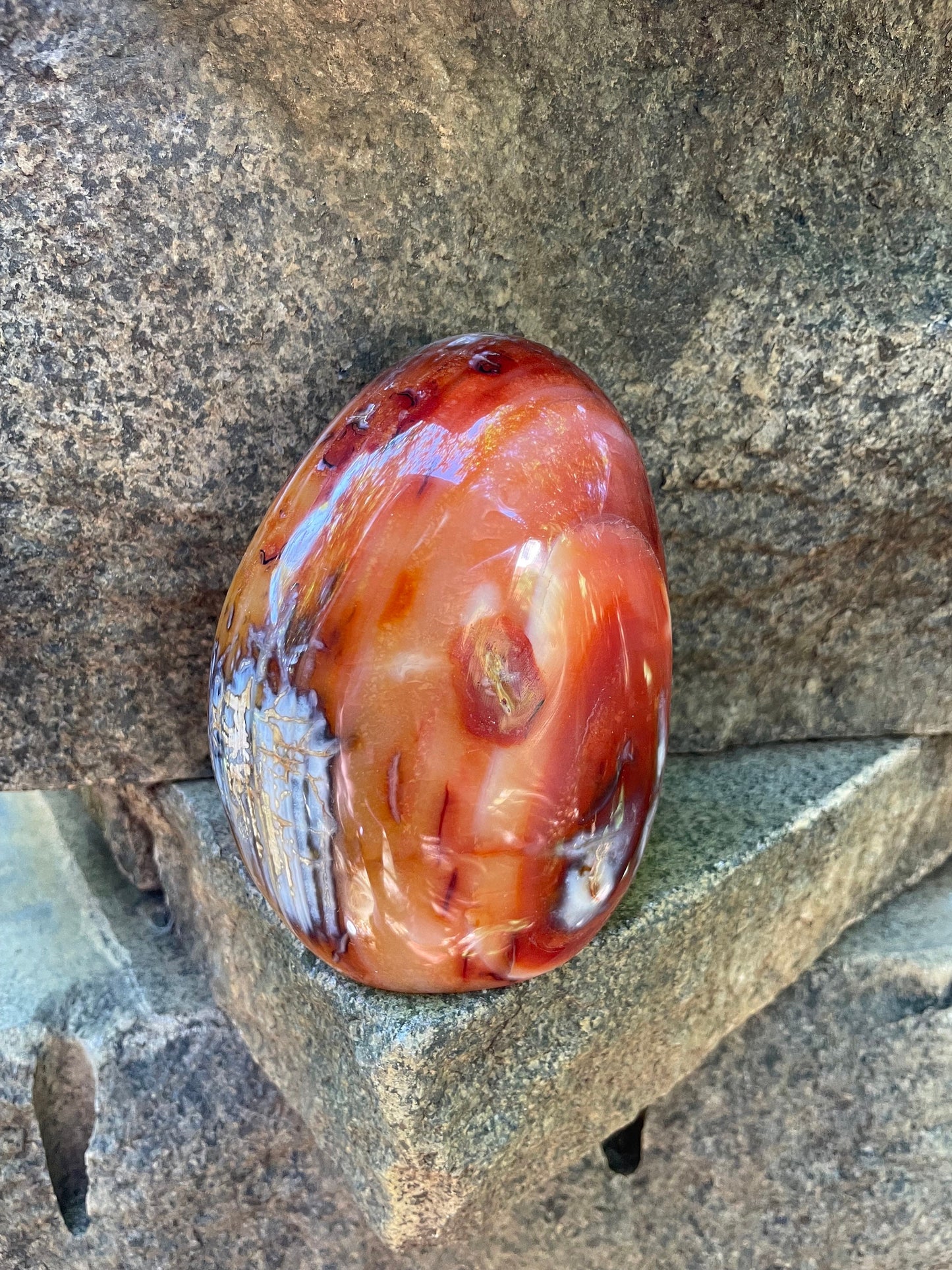 Carnelian Free Form Specimen 958g 2lbs 1.8oz From Madagascar Specimen Crystal