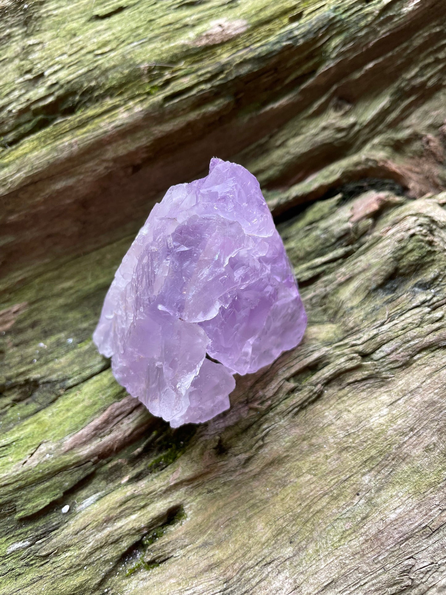 Etched Bi-Color Amethyst Quartz Specimen 183.9g From Santo Se, Bahia, Brazil Mineral Crystal