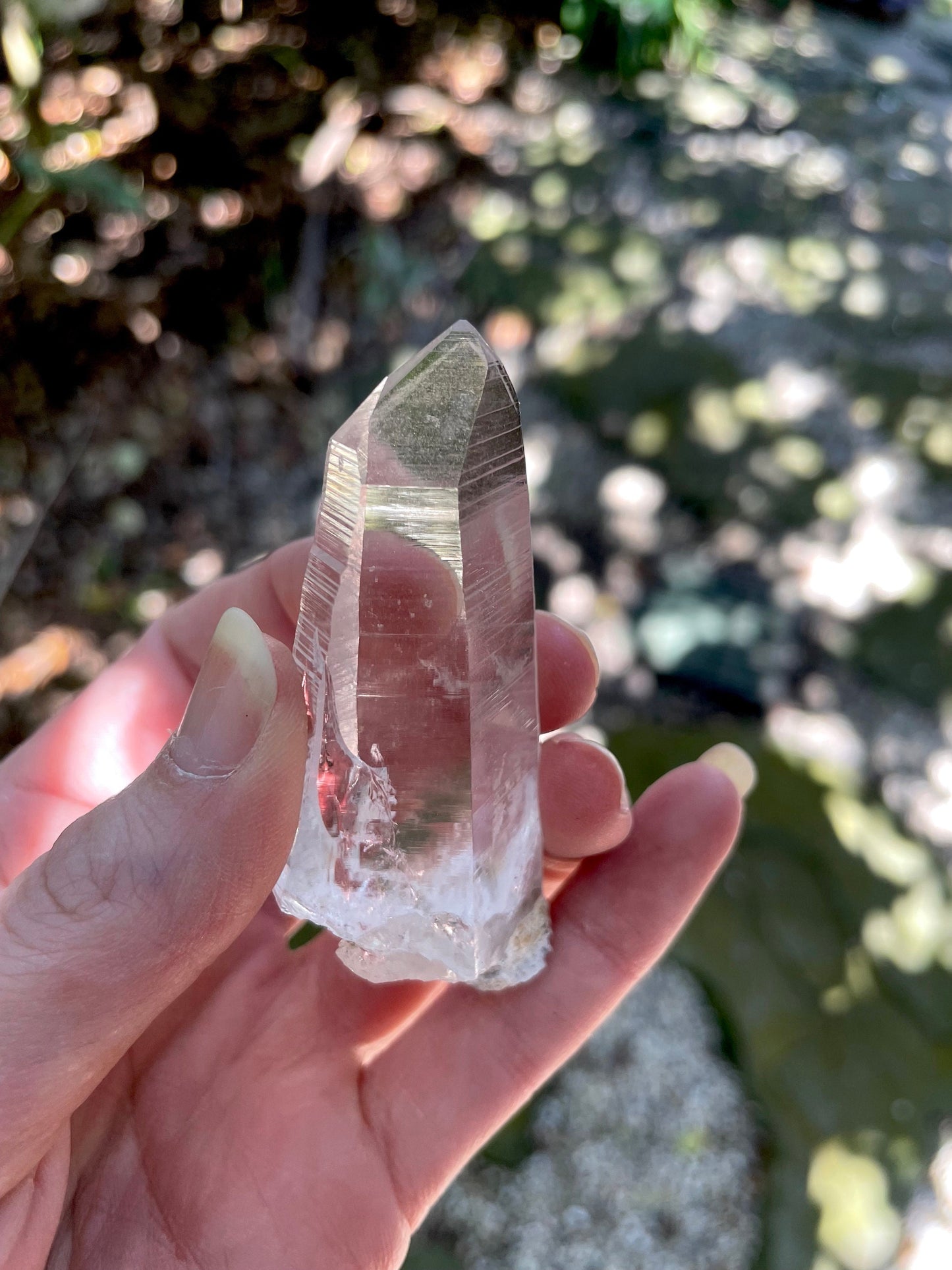 Stunning Columbian Lemurian Optical Quartz Point with Phantom Specimen 47.3g Mineral Crystal