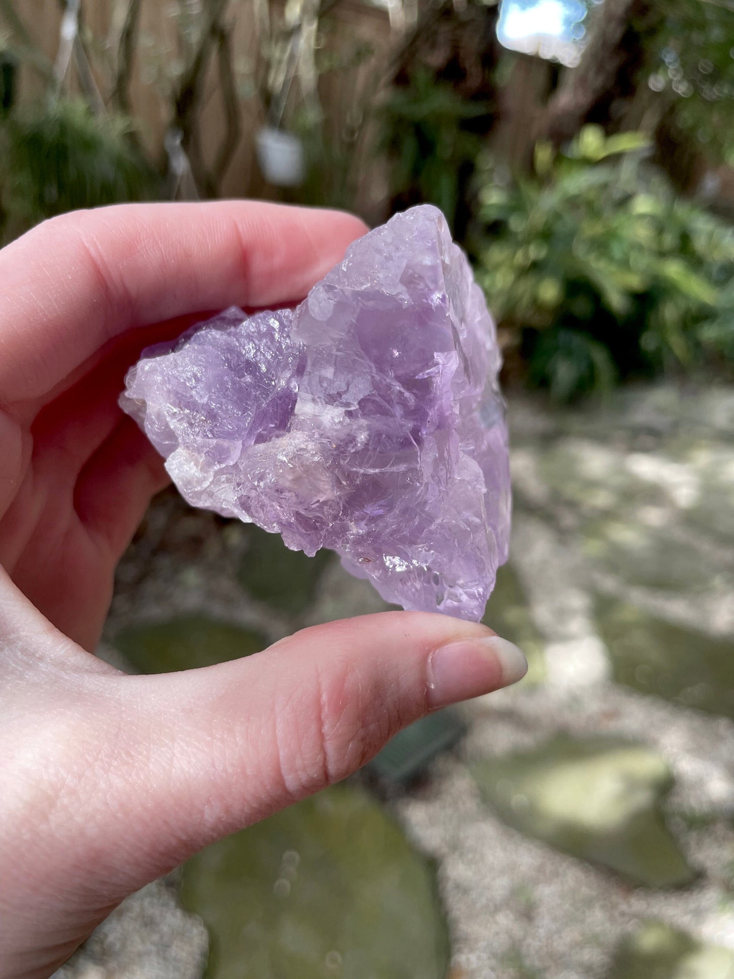 Etched Bi-Color Amethyst Quartz Specimen 183.9g From Santo Se, Bahia, Brazil Mineral Crystal