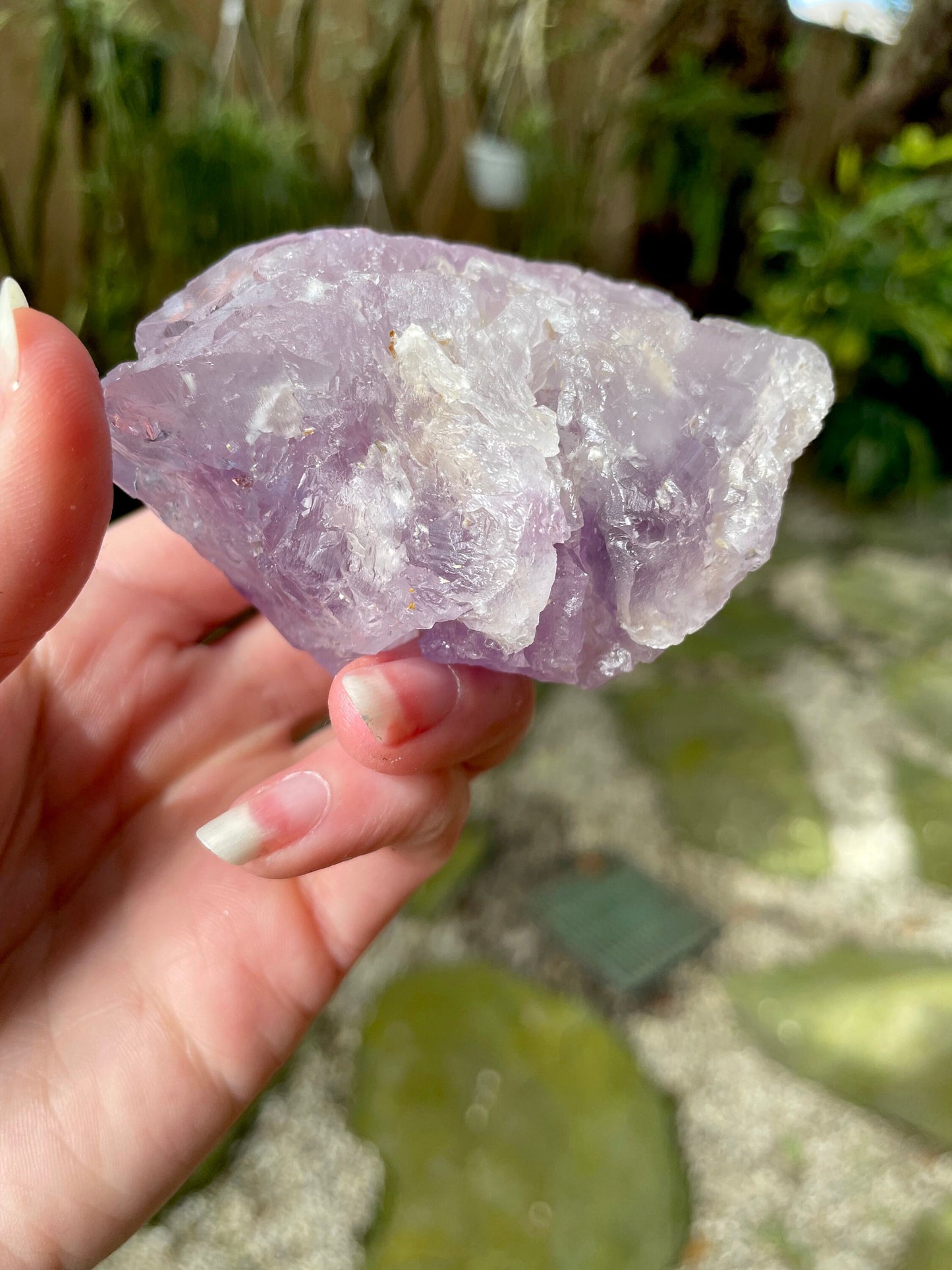 Etched Bi-Color Amethyst Quartz Specimen 183.9g From Santo Se, Bahia, Brazil Mineral Crystal