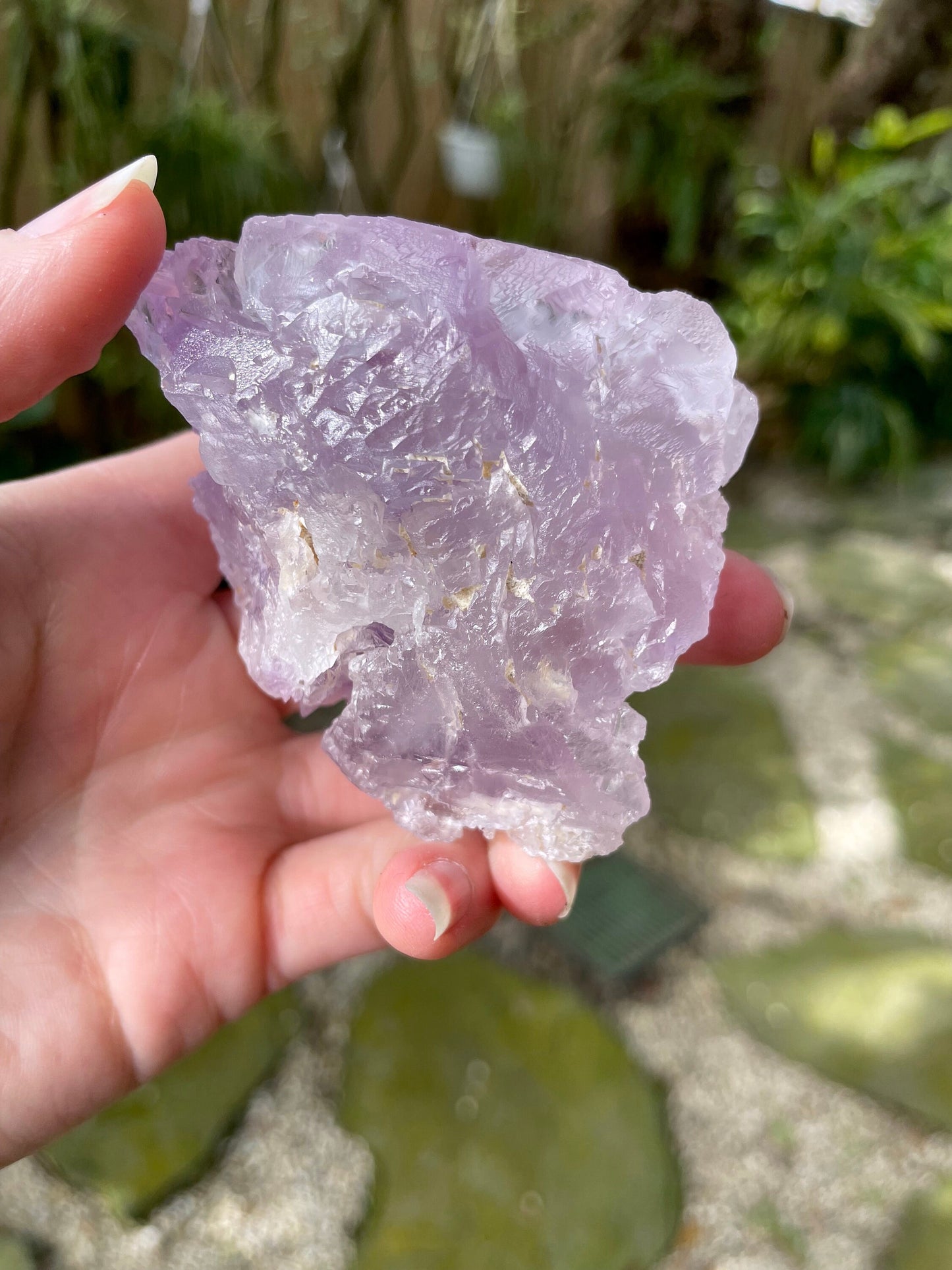 Etched Bi-Color Amethyst Quartz Specimen 183.9g From Santo Se, Bahia, Brazil Mineral Crystal