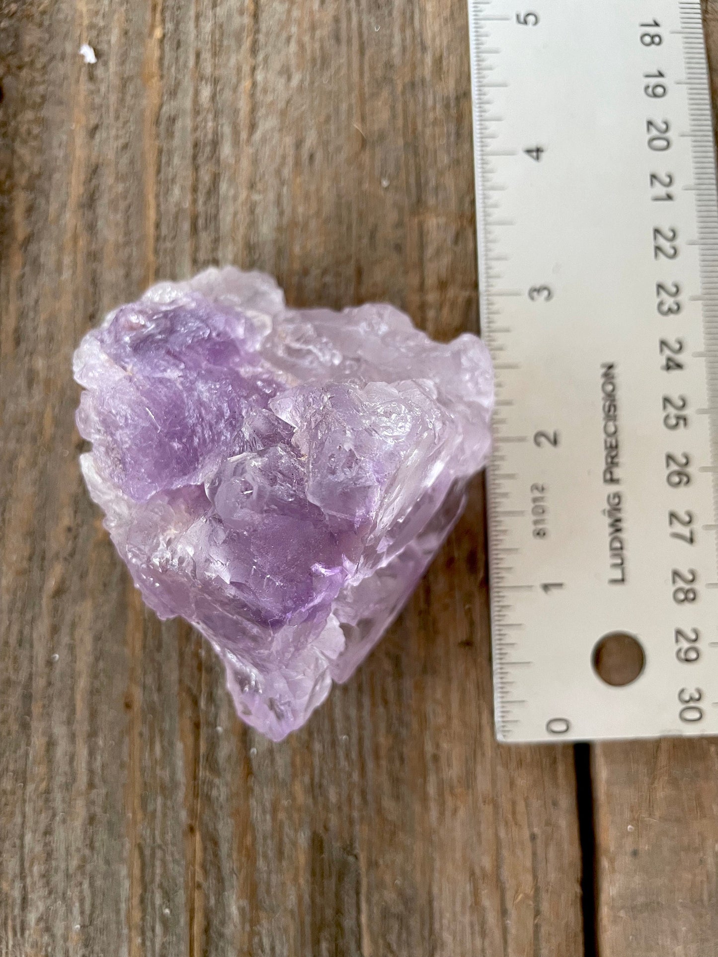 Etched Bi-Color Amethyst Quartz Specimen 183.9g From Santo Se, Bahia, Brazil Mineral Crystal