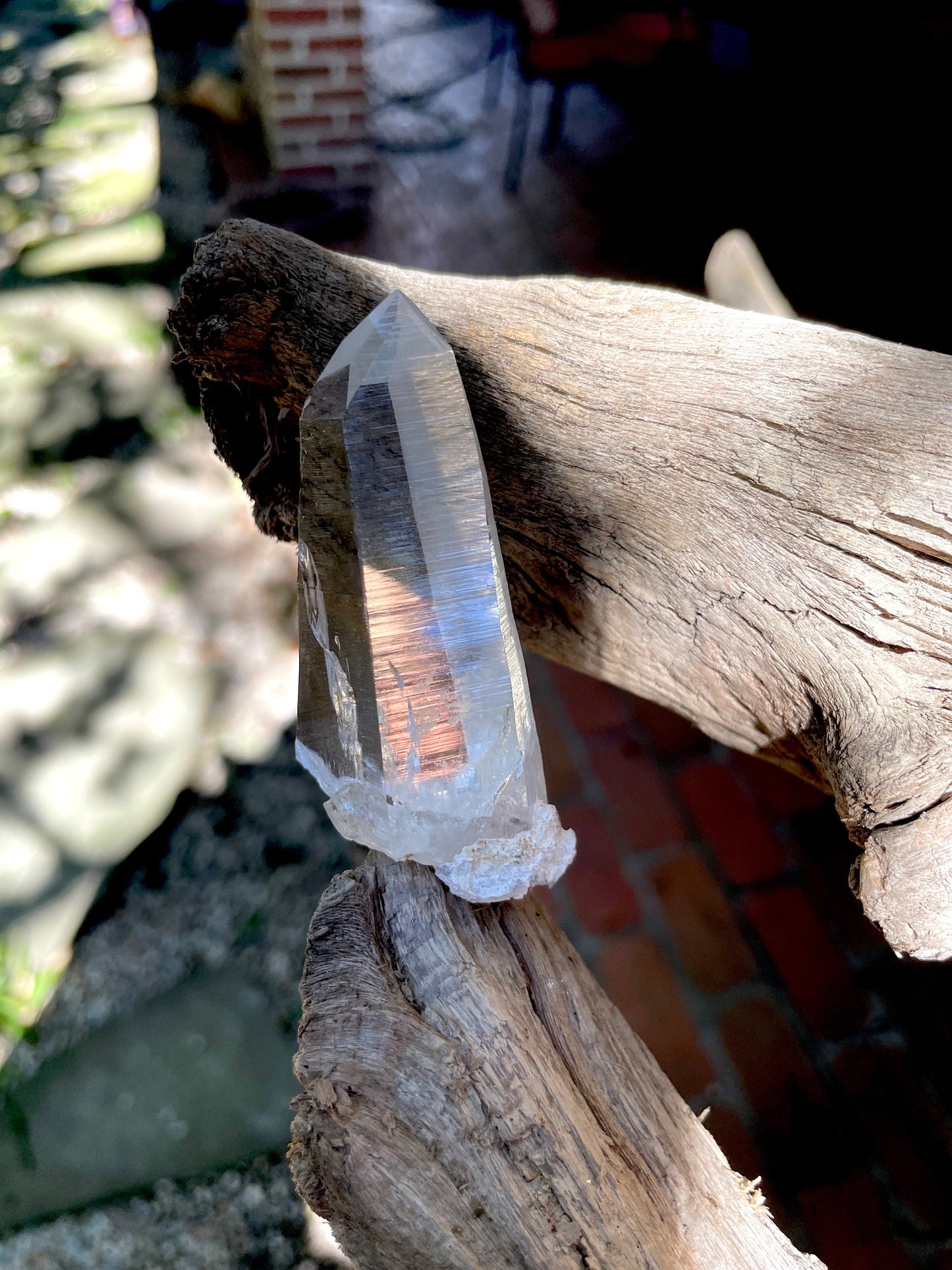 Stunning Columbian Lemurian Optical Quartz Point with Phantom Specimen 47.3g Mineral Crystal