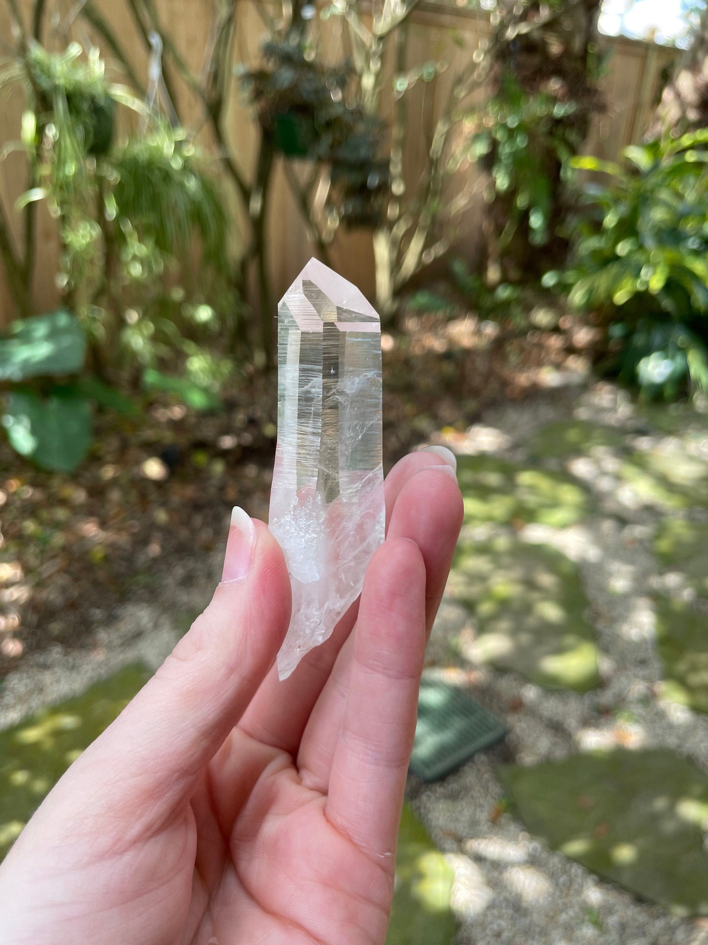 Stunning Columbian Lemurian Optical Quartz Point 59.5g Specimen Mineral Crystal