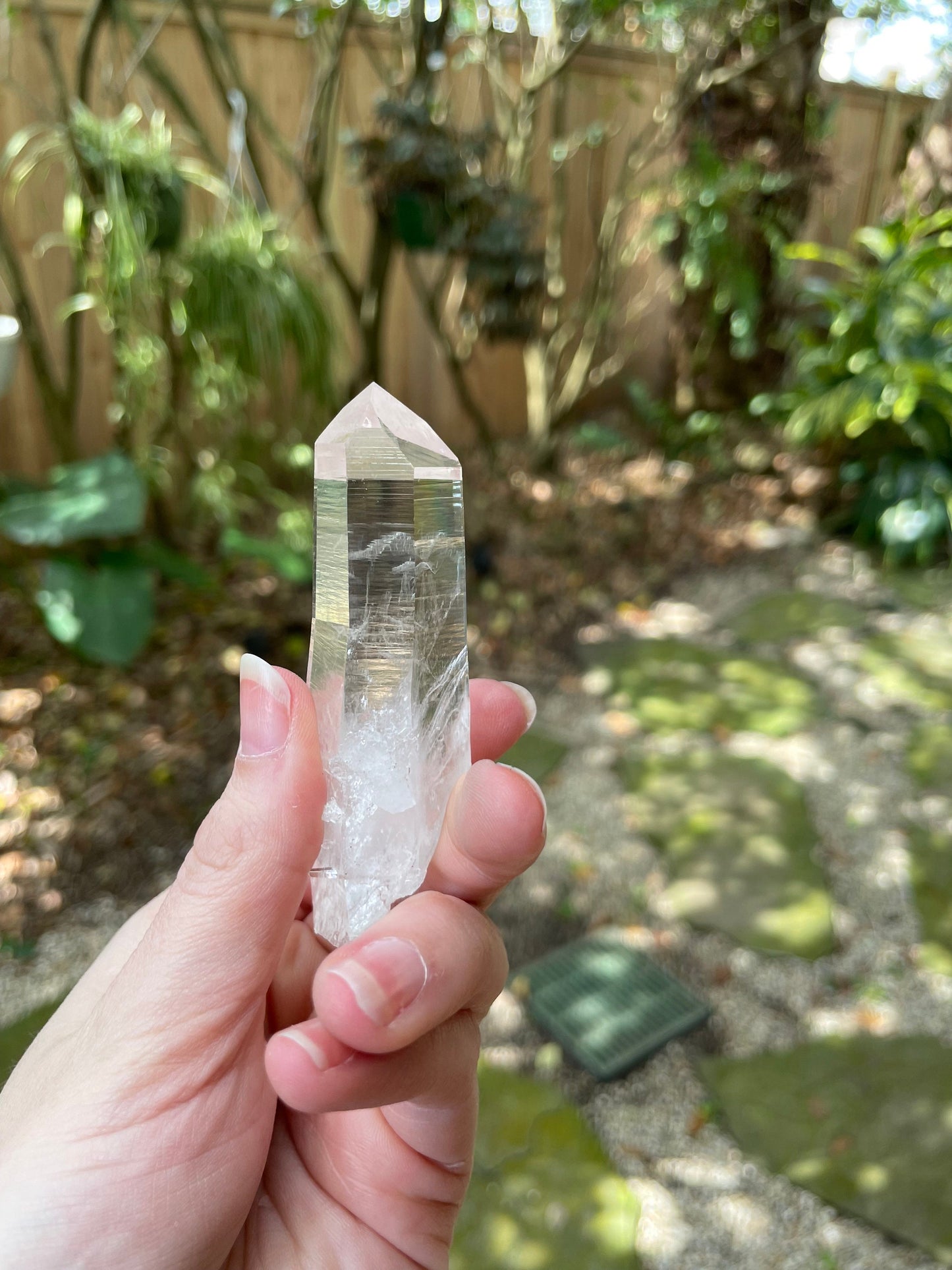 Stunning Columbian Lemurian Optical Quartz Point 59.5g Specimen Mineral Crystal