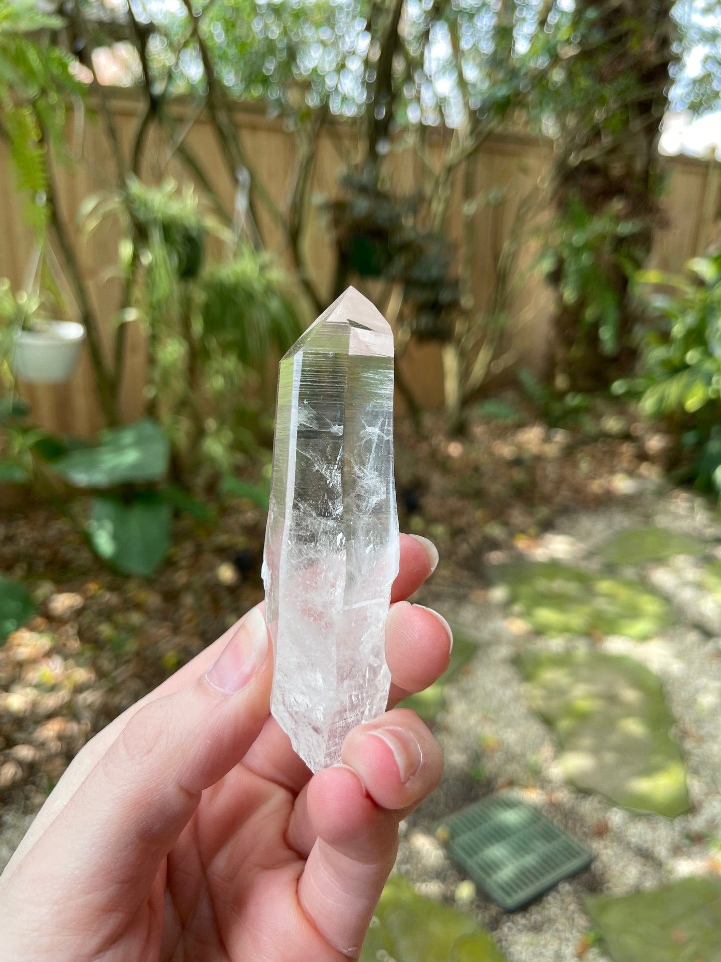 Stunning Columbian Lemurian Optical Quartz Point 59.5g Specimen Mineral Crystal