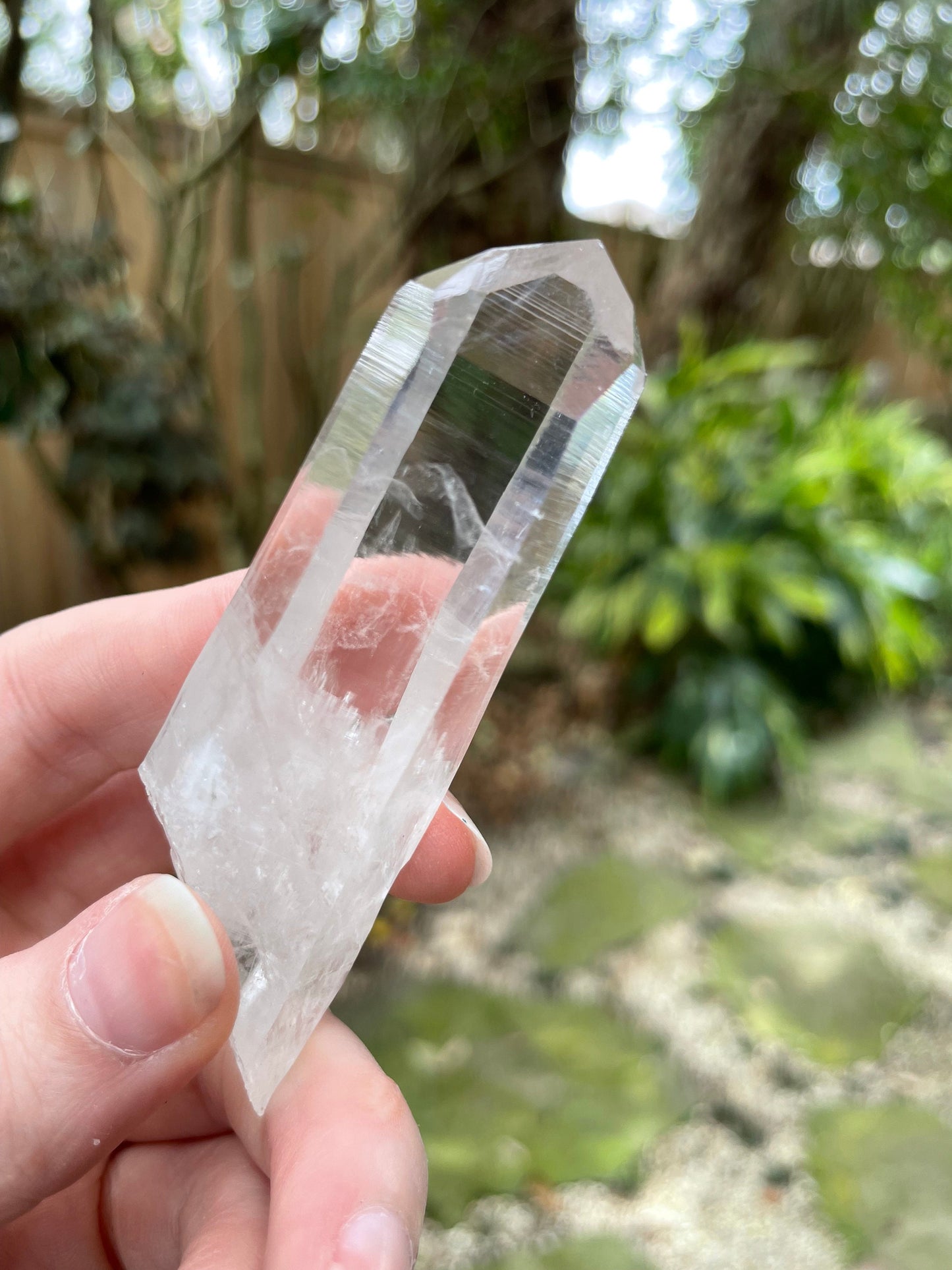 Stunning Columbian Lemurian Optical Quartz Point 59.5g Specimen Mineral Crystal