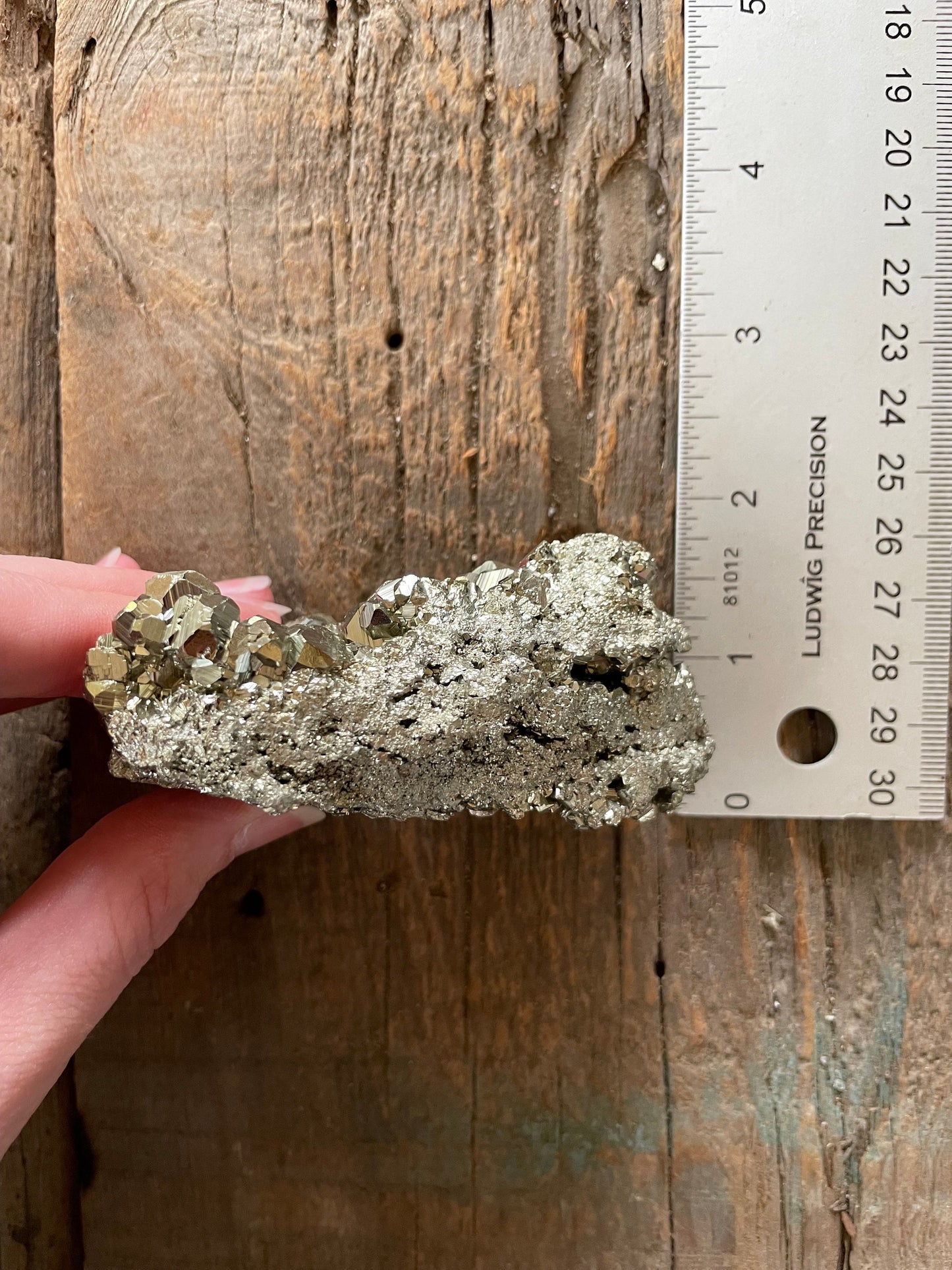 Beautiful Natural Raw Pyrite Crystal Specimen 300g, from Huanzala, Peru Crystals
