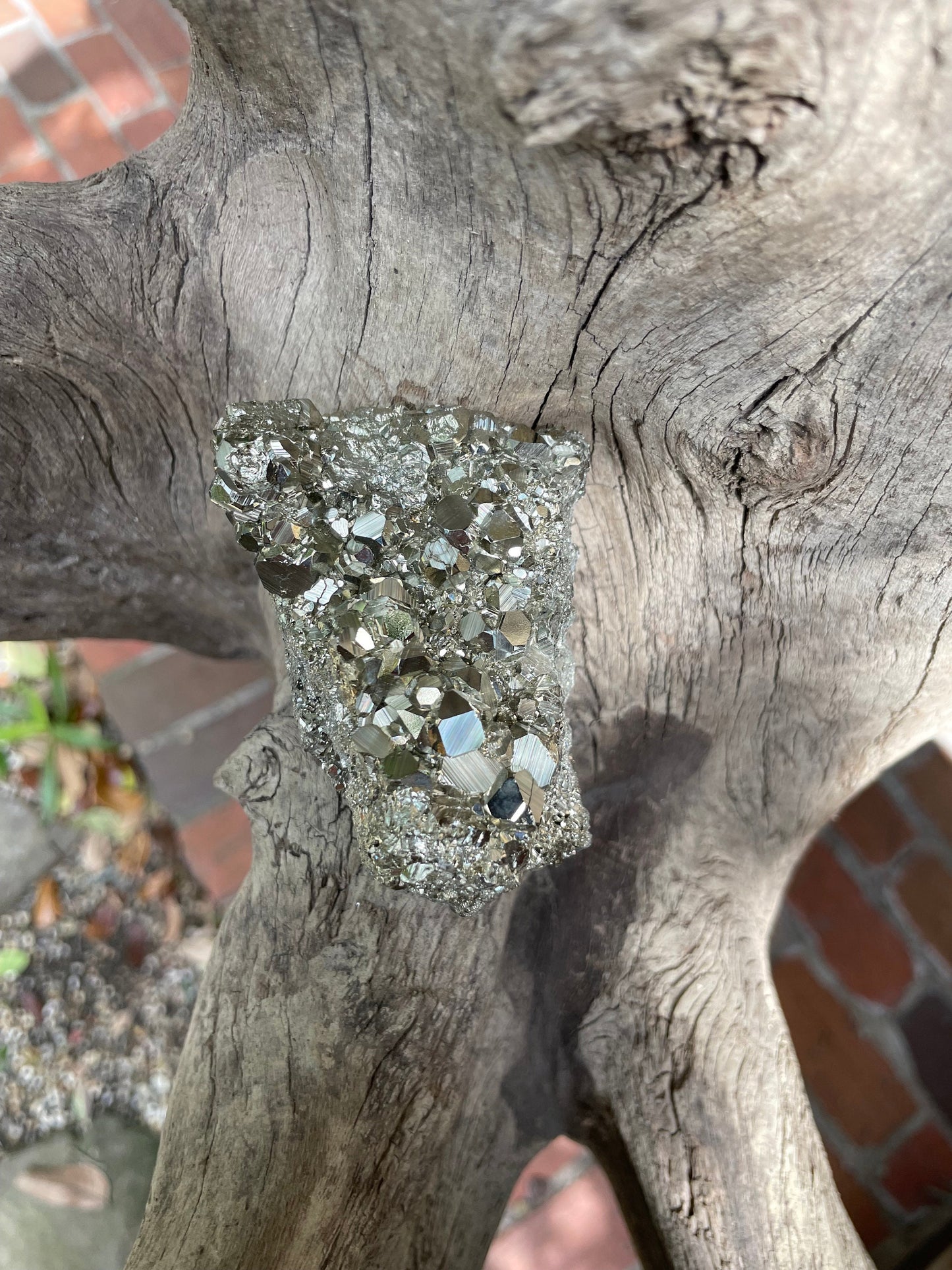 Beautiful Natural Raw Pyrite Crystal Specimen 300g, from Huanzala, Peru Crystals