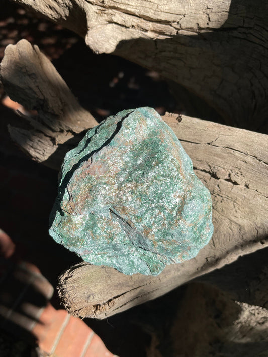 Sparkly Light Green Raw Fuchsite Mica 290g From Brazil