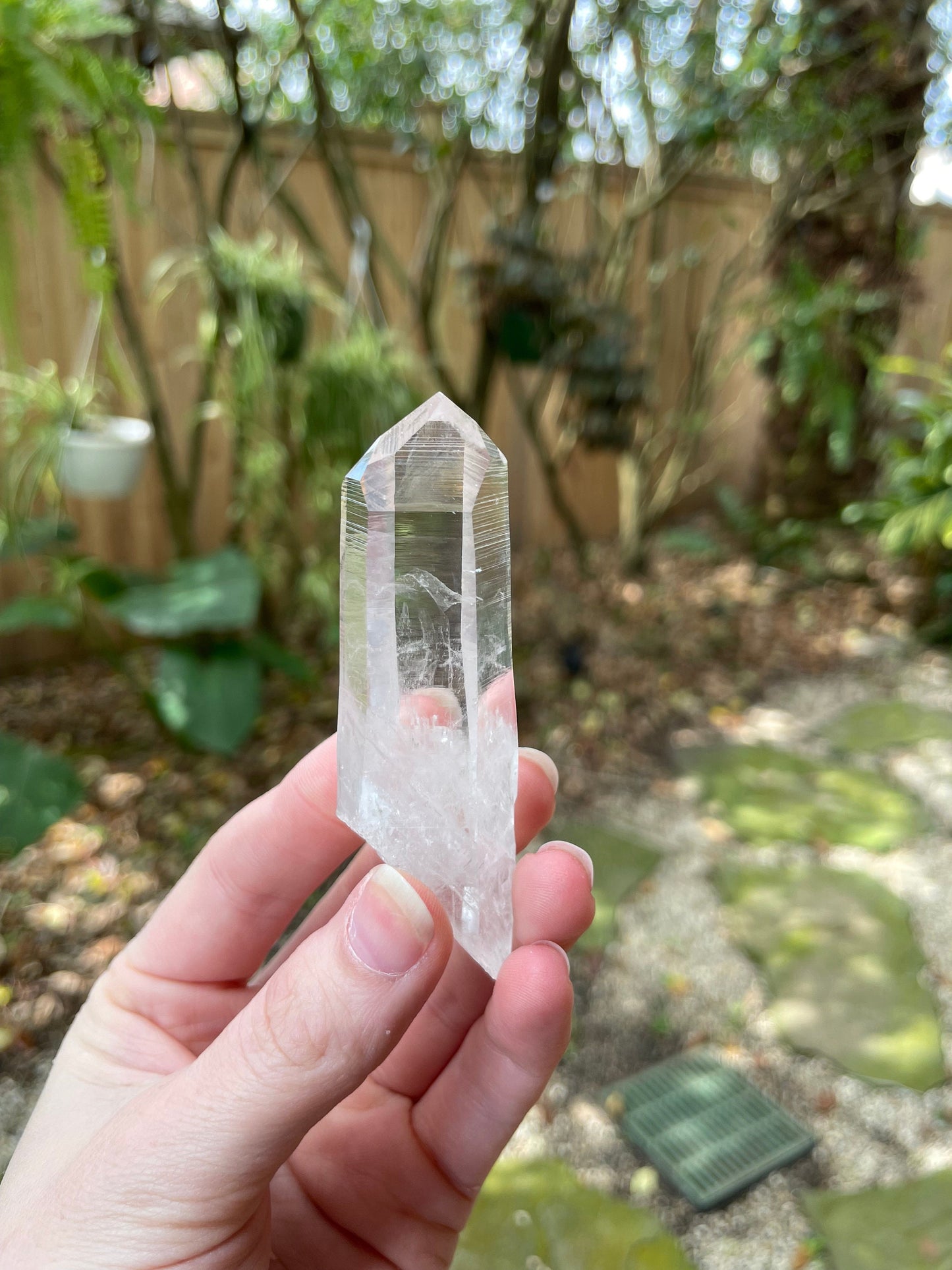 Stunning Columbian Lemurian Optical Quartz Point 59.5g Specimen Mineral Crystal