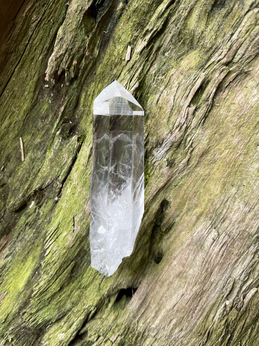 Stunning Columbian Lemurian Optical Quartz Point 59.5g Specimen Mineral Crystal