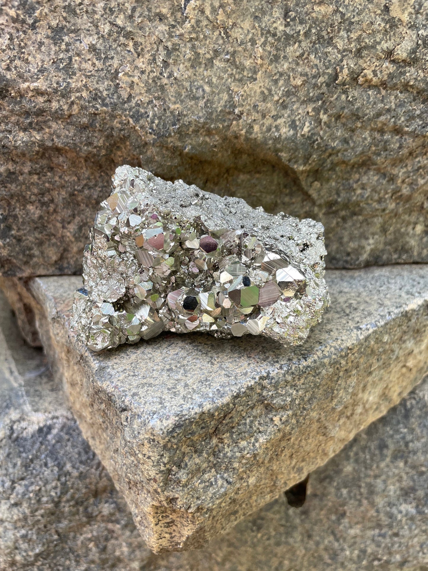 Beautiful Natural Raw Pyrite Crystal Specimen 300g, from Huanzala, Peru Crystals
