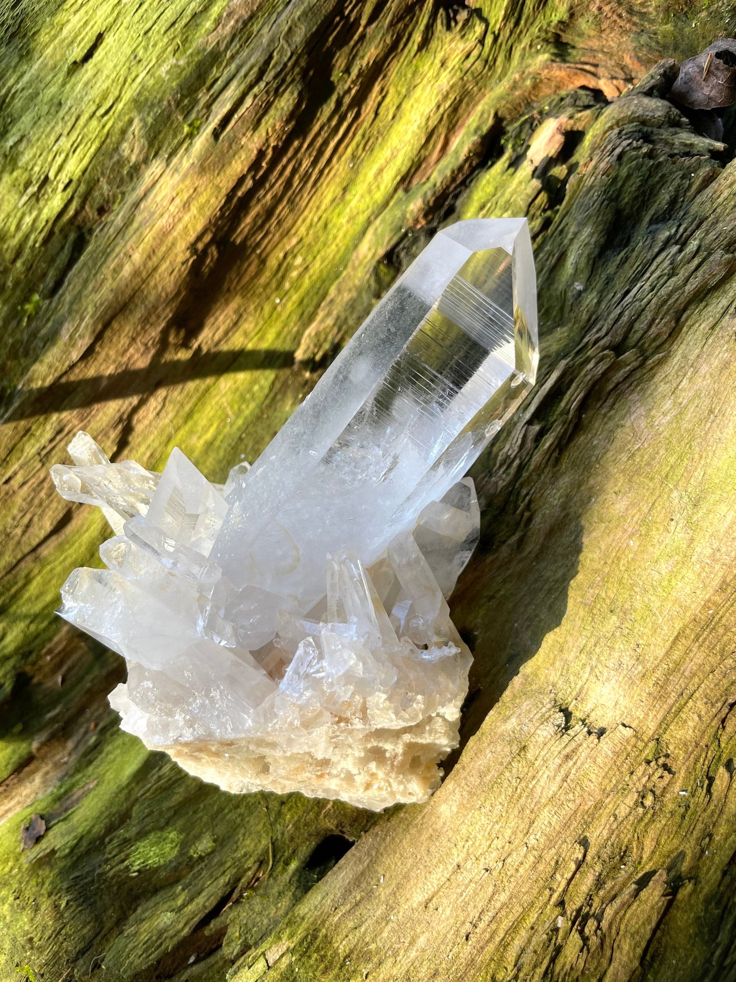 Gorgeous Water Clear Quartz Cluster From Mount. Ida Montgomery Co, Arkansas 332g Specimen