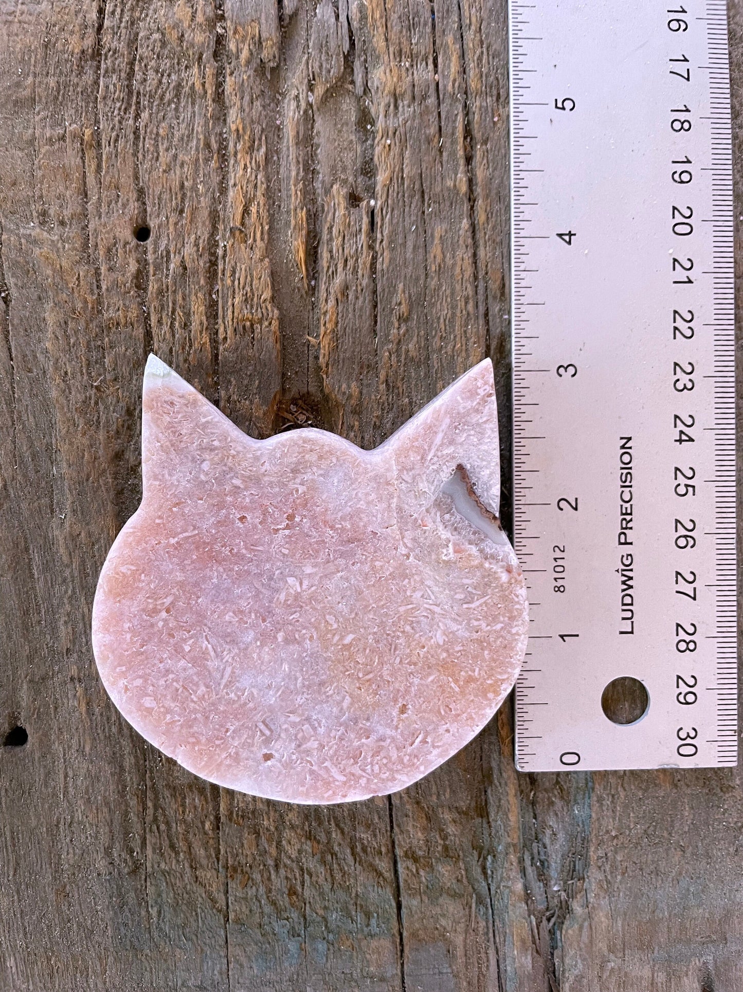 Pink Amethyst Polished Cat Specimen from Brazil 157.4g Mineral