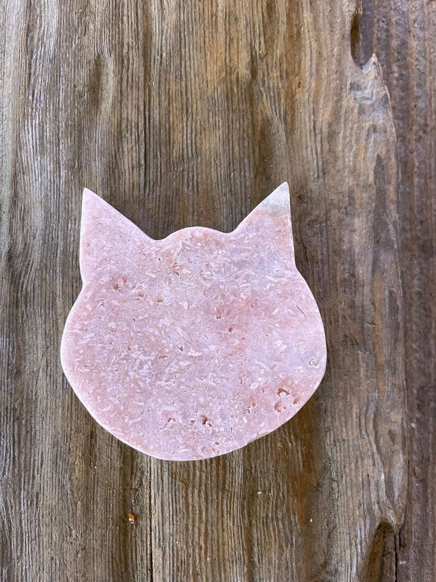 Pink Amethyst Polished Cat Specimen from Brazil 157.4g Mineral