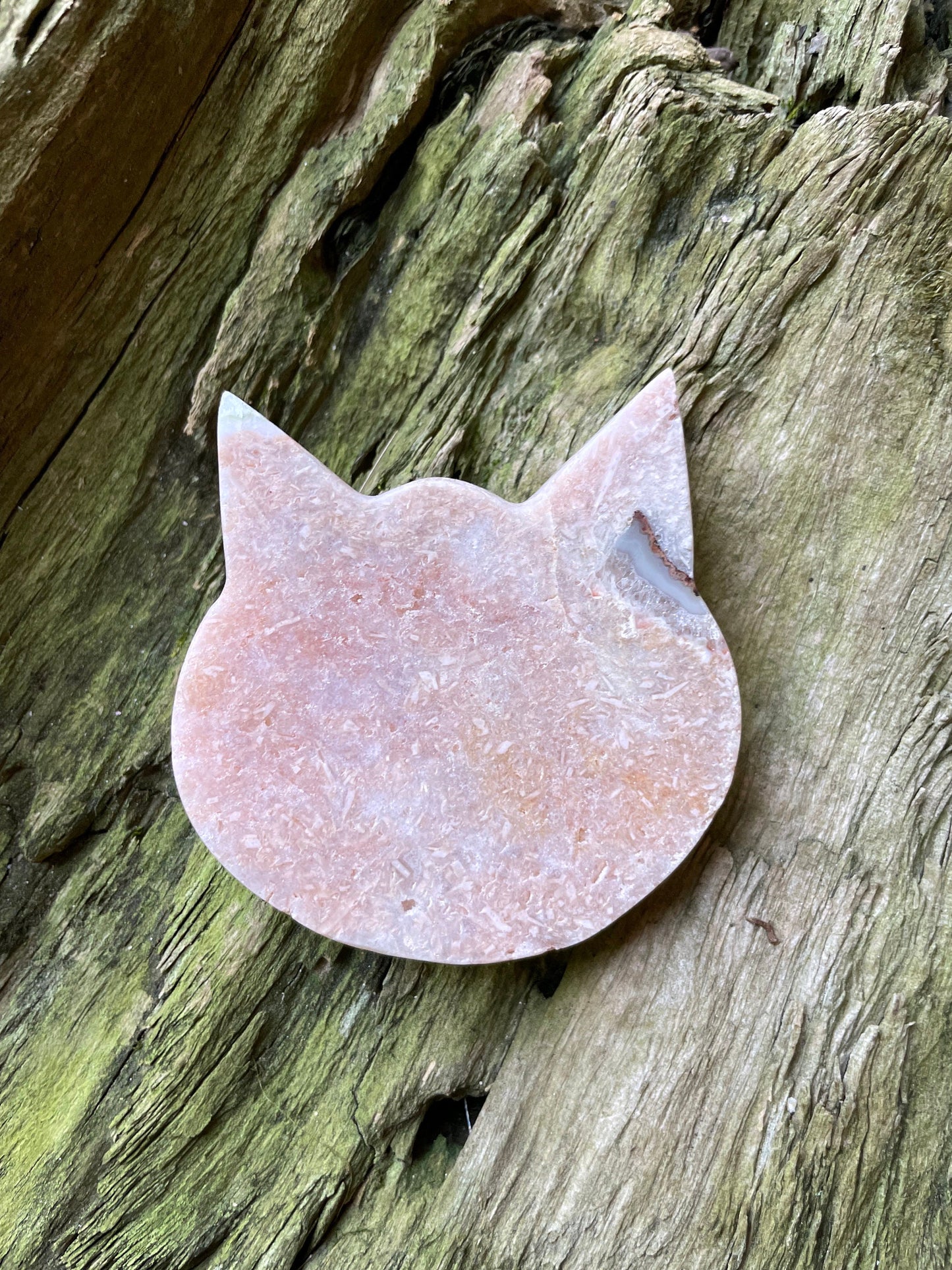 Pink Amethyst Polished Cat Specimen from Brazil 157.4g Mineral