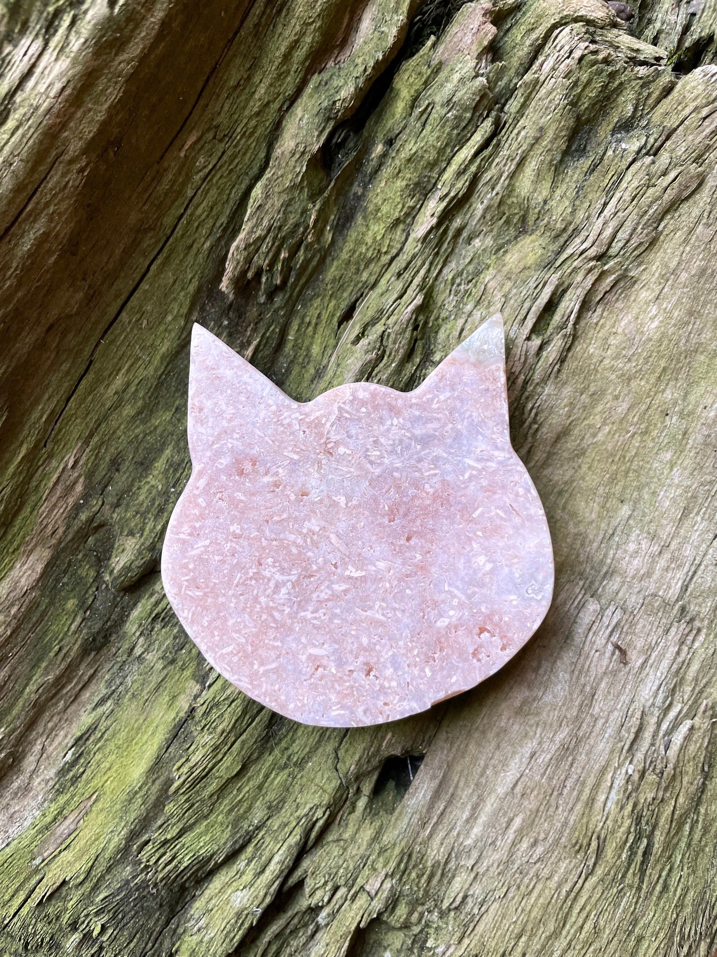 Pink Amethyst Polished Cat Specimen from Brazil 157.4g Mineral