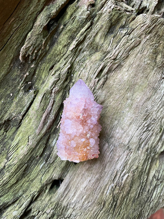 Amethyst Spirit Quartz Point With Hematite Specimen 75.5g From Mpumalanga South Africa