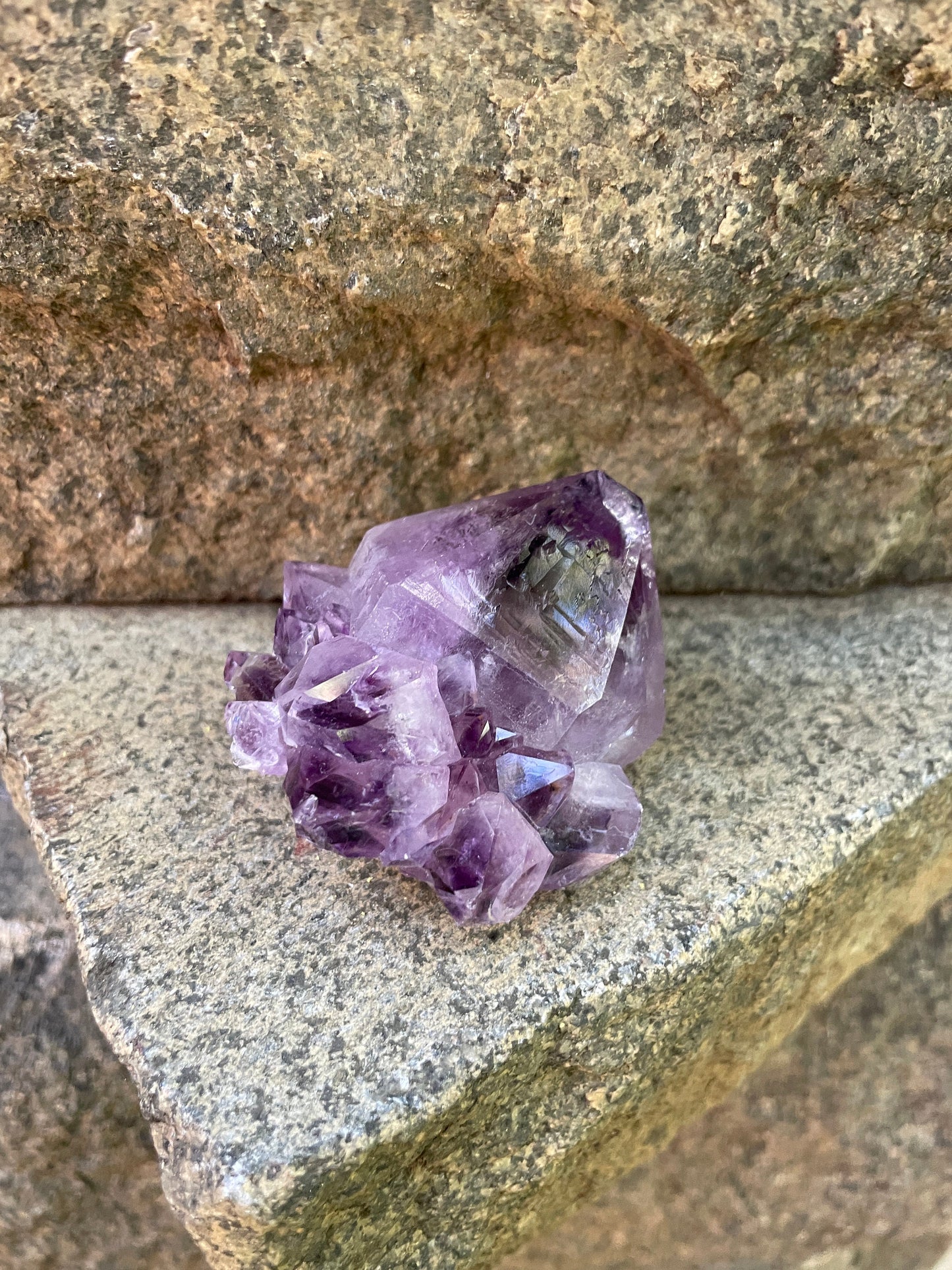 Chunky 98g Amethyst Spirit Quartz Point Specimen Deep Purple Mineral