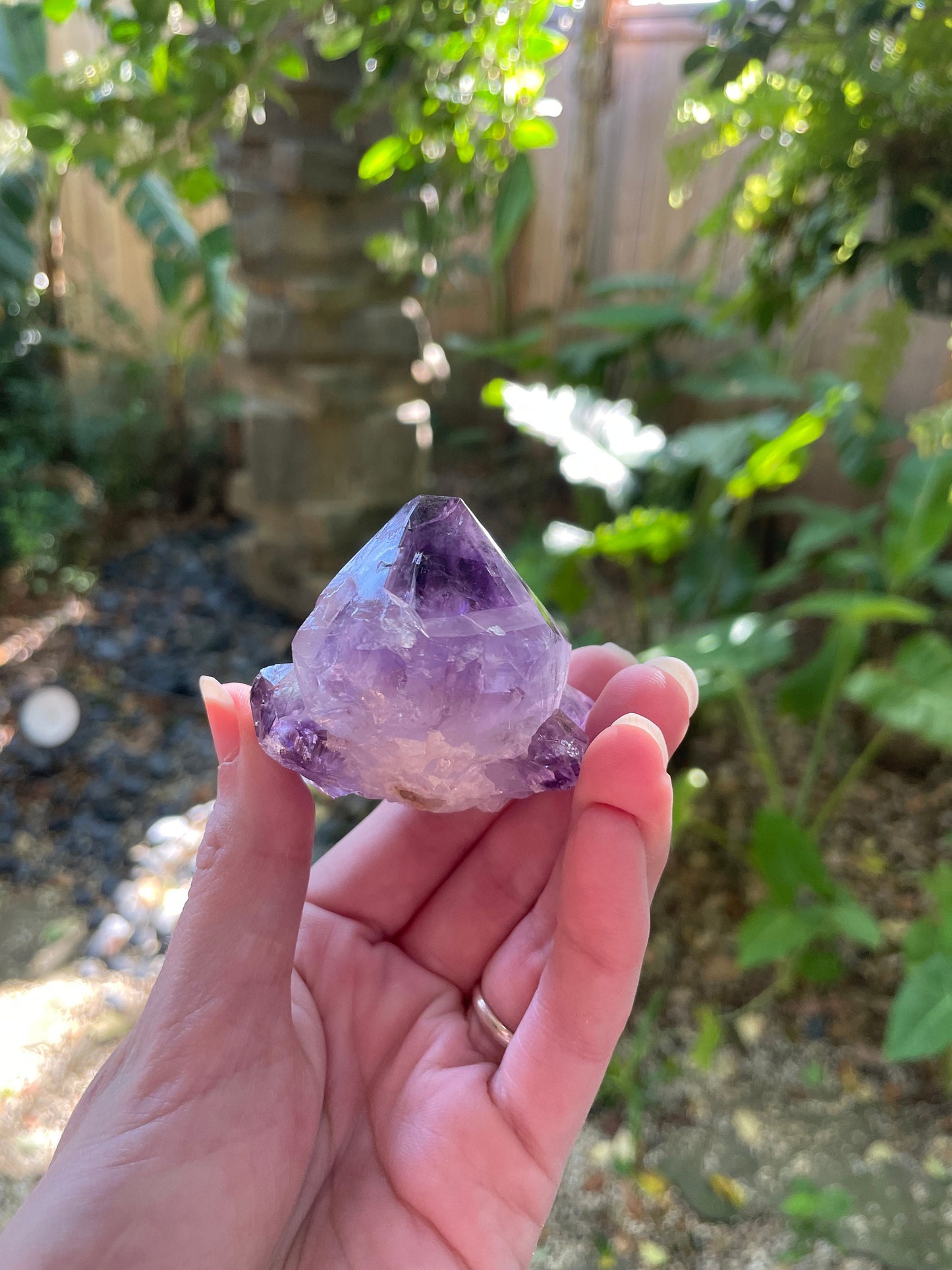 Chunky 98g Amethyst Spirit Quartz Point Specimen Deep Purple Mineral