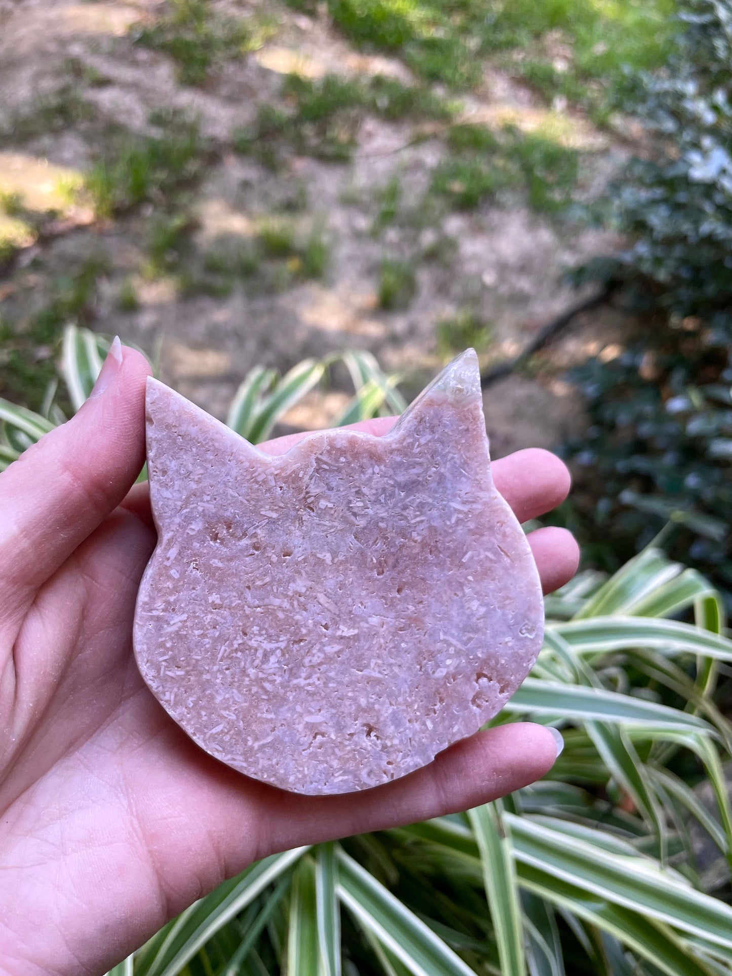 Pink Amethyst Polished Cat Specimen from Brazil 157.4g Mineral