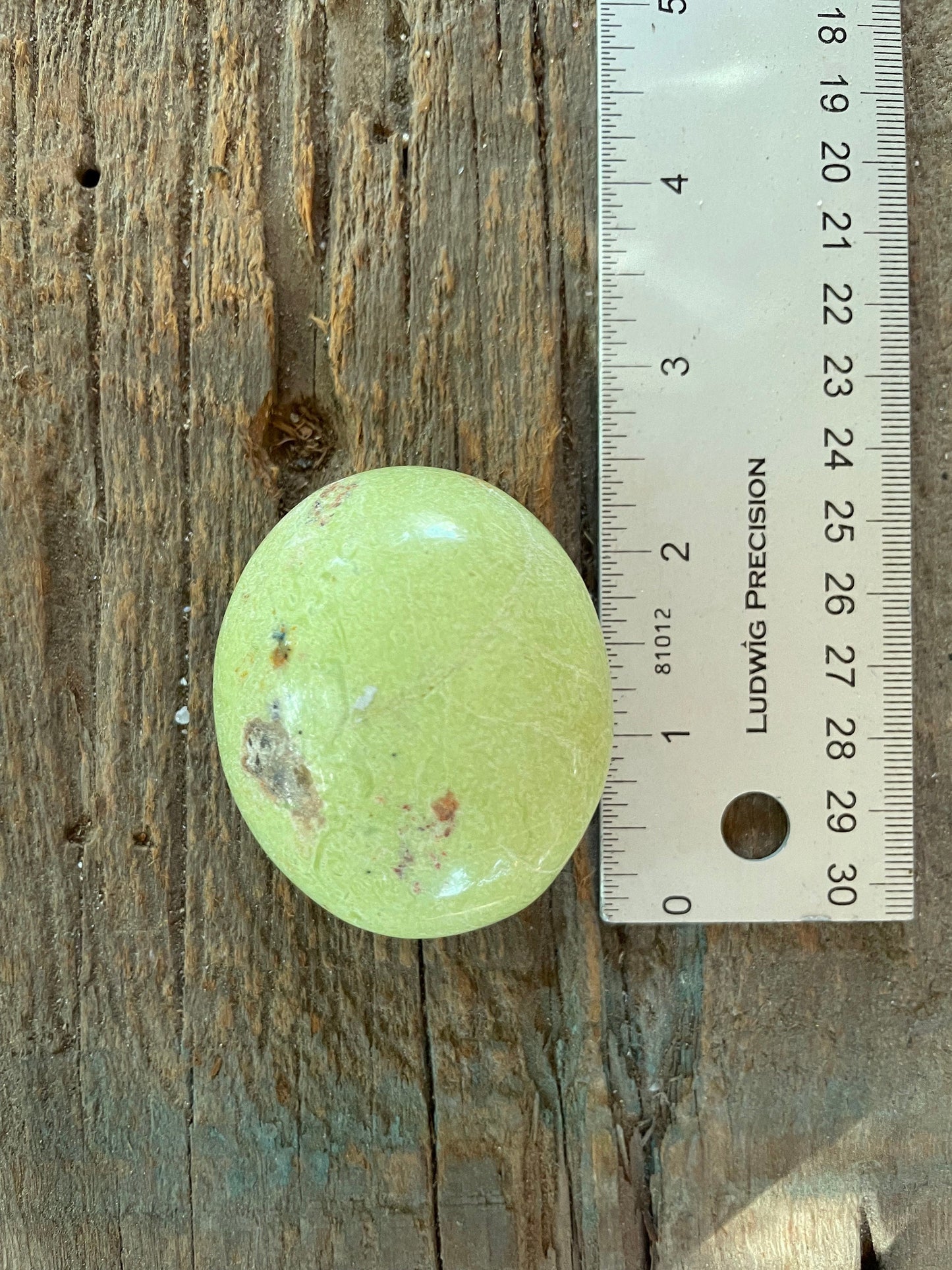 Polished Green Opal Palm Stone From Madagascar, Specimen 94g