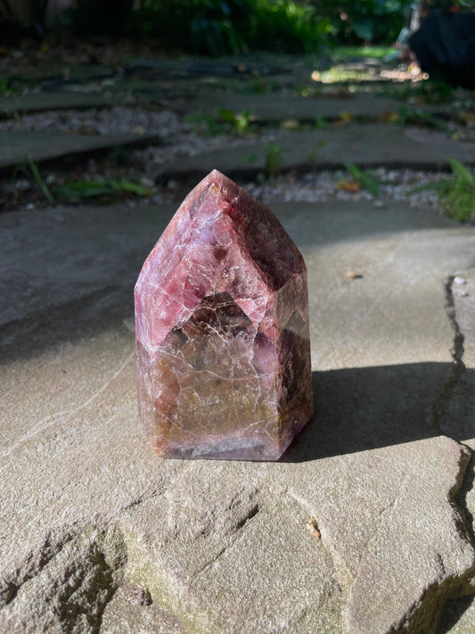 Polished Amethyst Super 7 Melody Stone Quartz Point 456g Specimen  From Minas Gerais Brazil