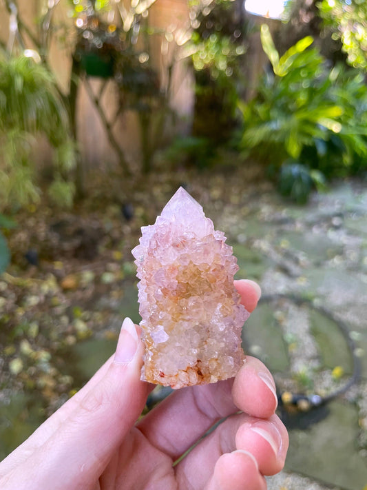 Amethyst Spirit Quartz Point With Hematite Specimen 75.5g From Mpumalanga South Africa