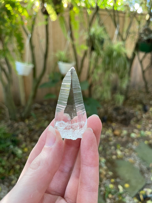 Stunning Columbian Lemurian Optical Quartz Point 21.8g Specimen