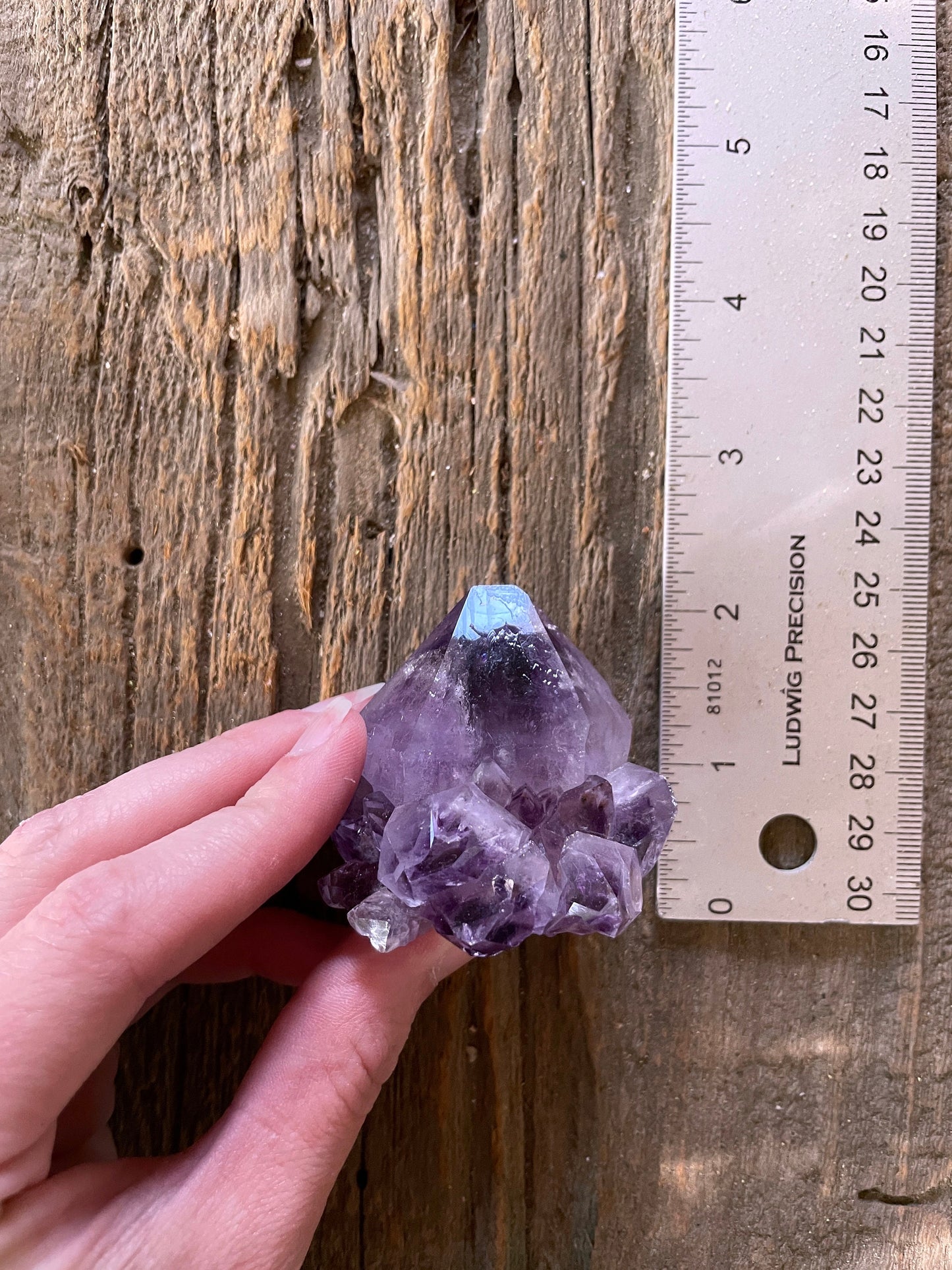 Chunky 98g Amethyst Spirit Quartz Point Specimen Deep Purple Mineral