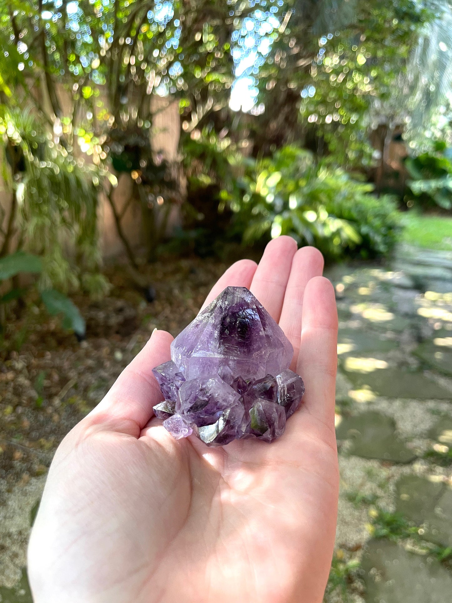 Chunky 98g Amethyst Spirit Quartz Point Specimen Deep Purple Mineral