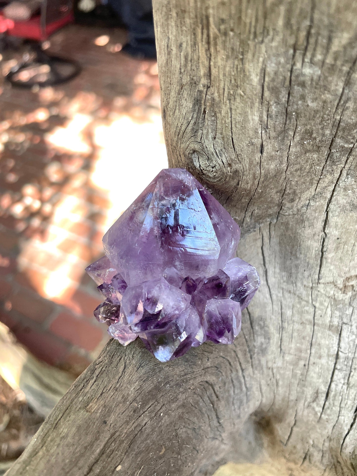 Chunky 98g Amethyst Spirit Quartz Point Specimen Deep Purple Mineral