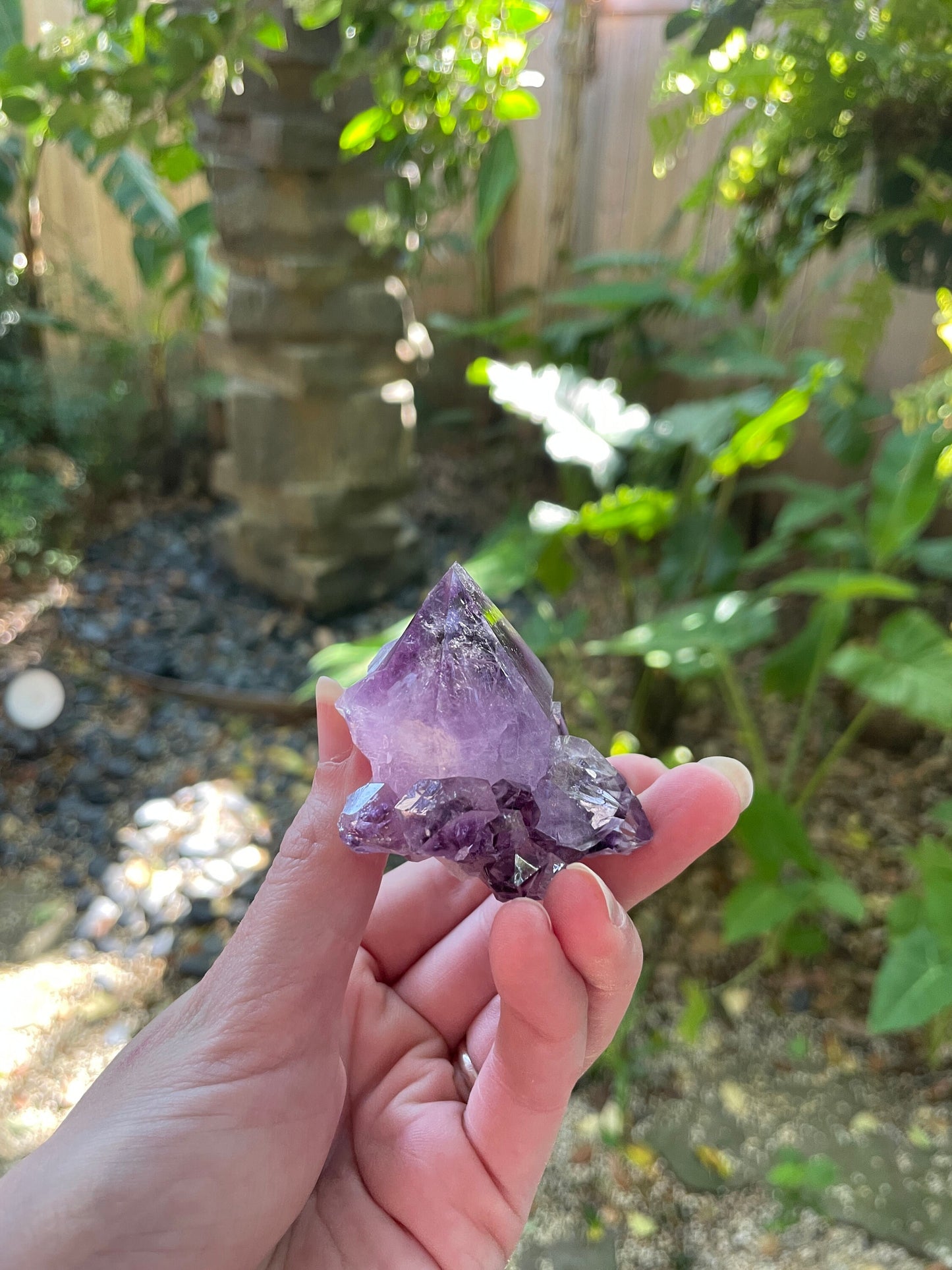 Chunky 98g Amethyst Spirit Quartz Point Specimen Deep Purple Mineral