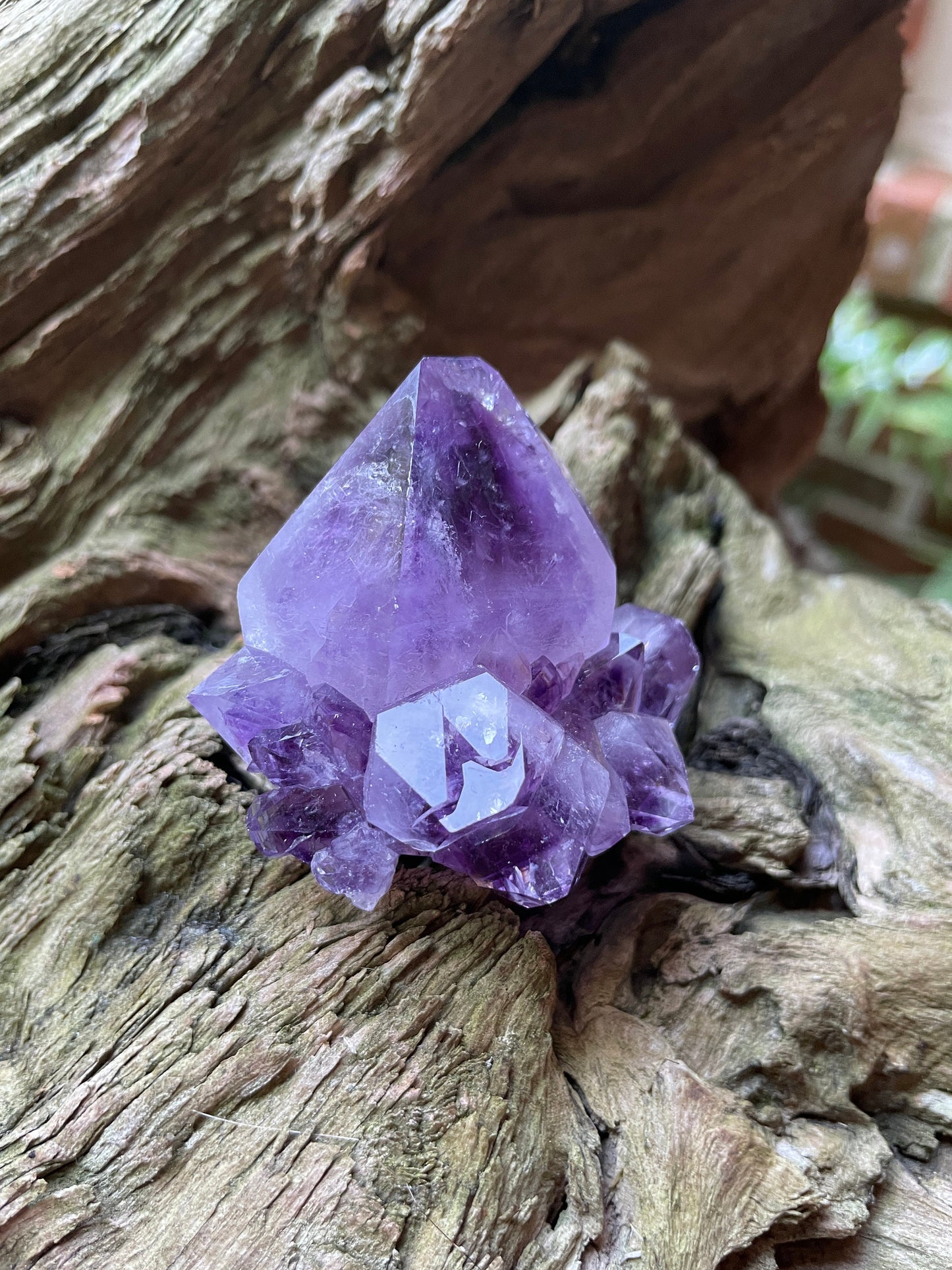 Chunky 98g Amethyst Spirit Quartz Point Specimen Deep Purple Mineral