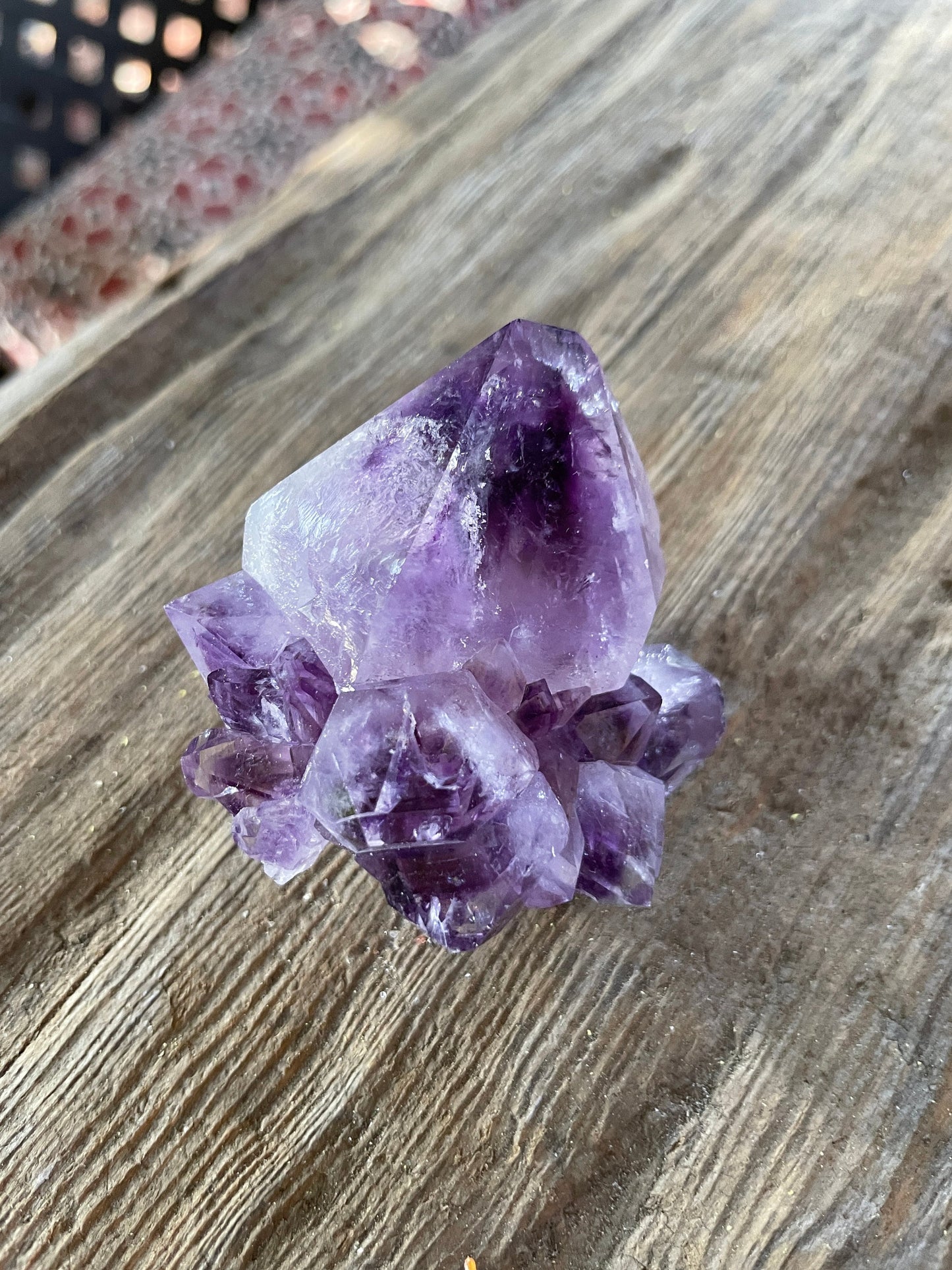 Chunky 98g Amethyst Spirit Quartz Point Specimen Deep Purple Mineral