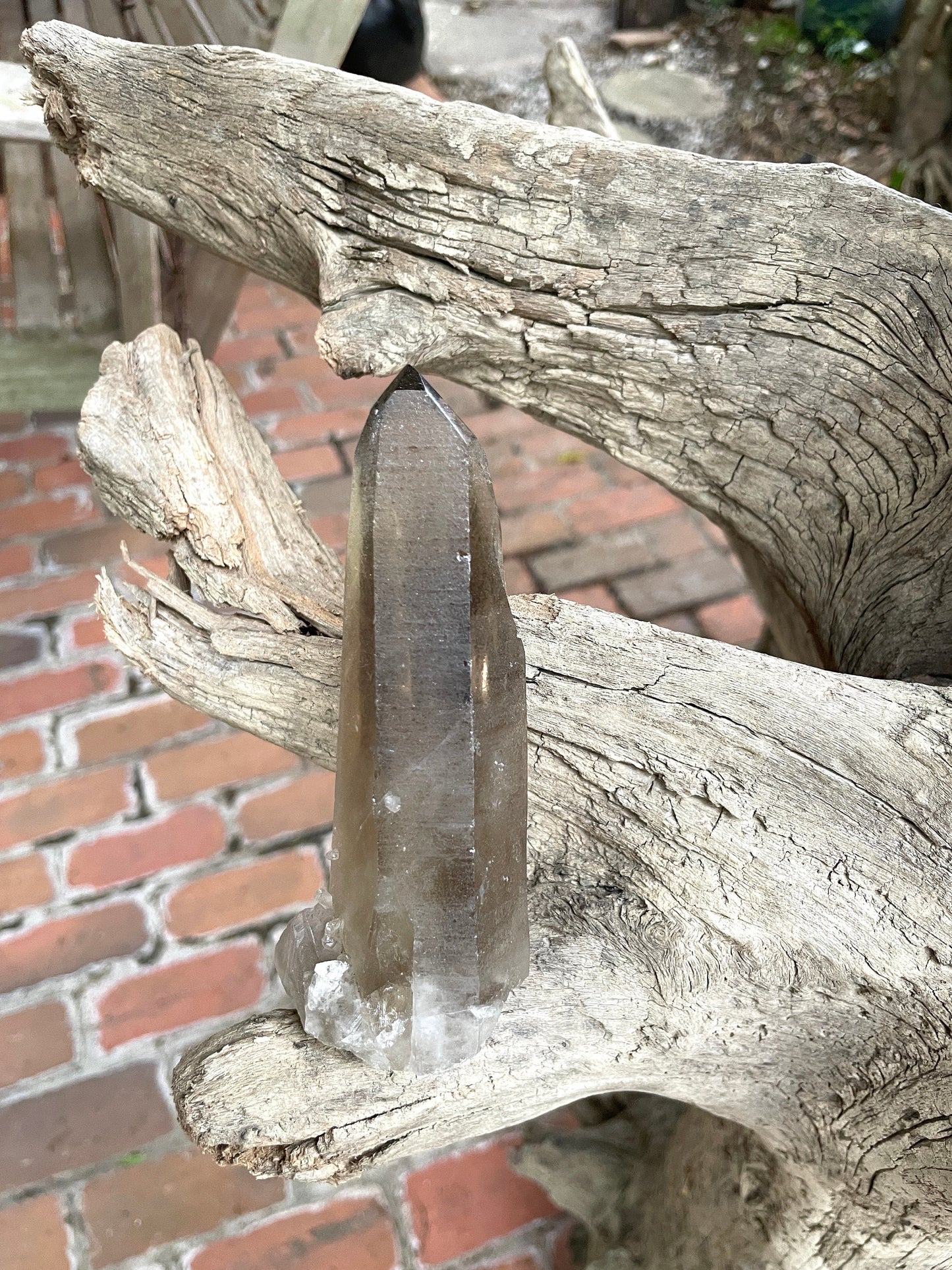 Smokey Quartz Point Specimen Polished Tip, Minas Gerias, Brazil. 190g, Specimen Mineral