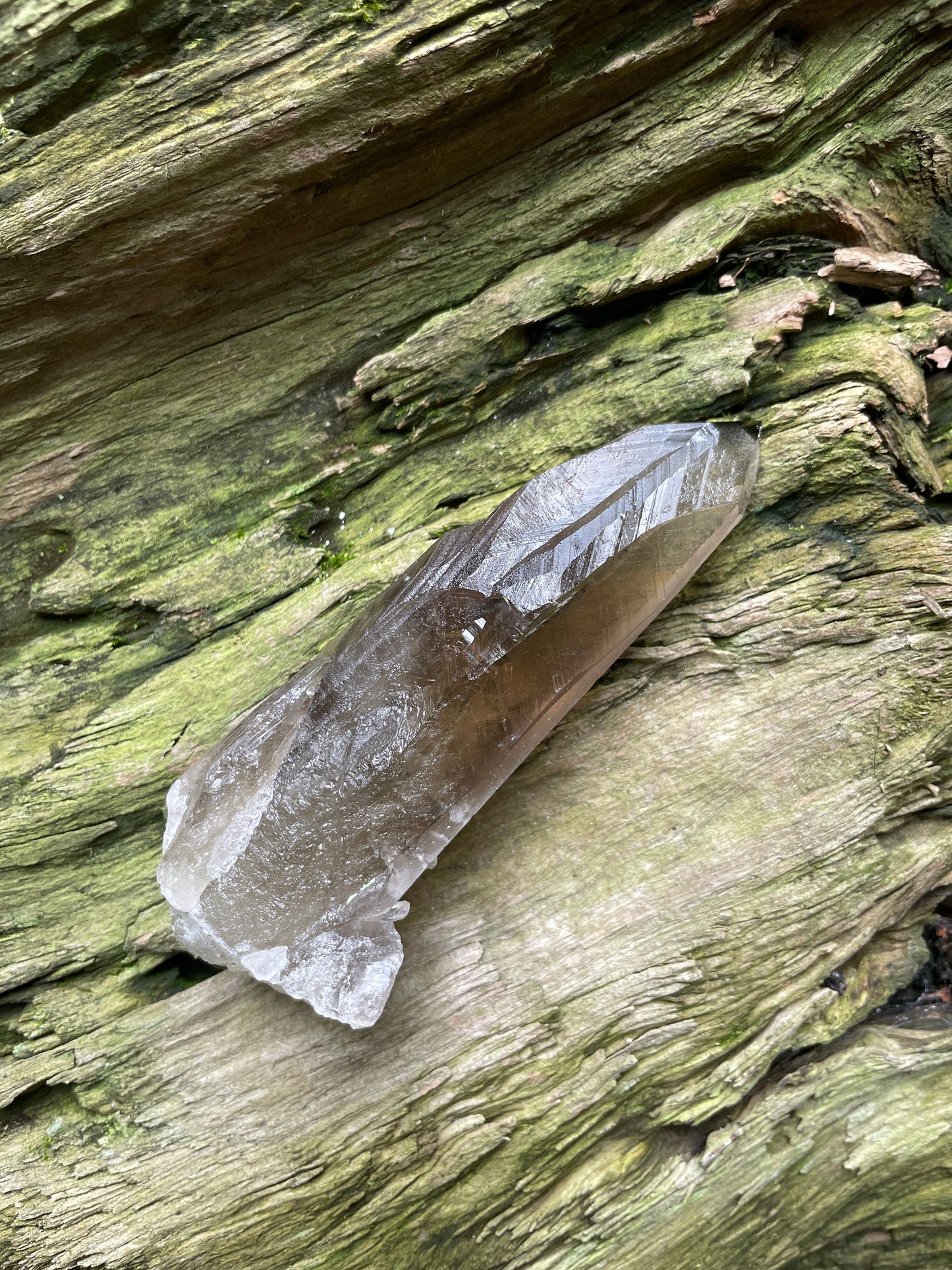 Smokey Quartz Point Specimen Polished Tip, Minas Gerias, Brazil. 190g, Specimen Mineral