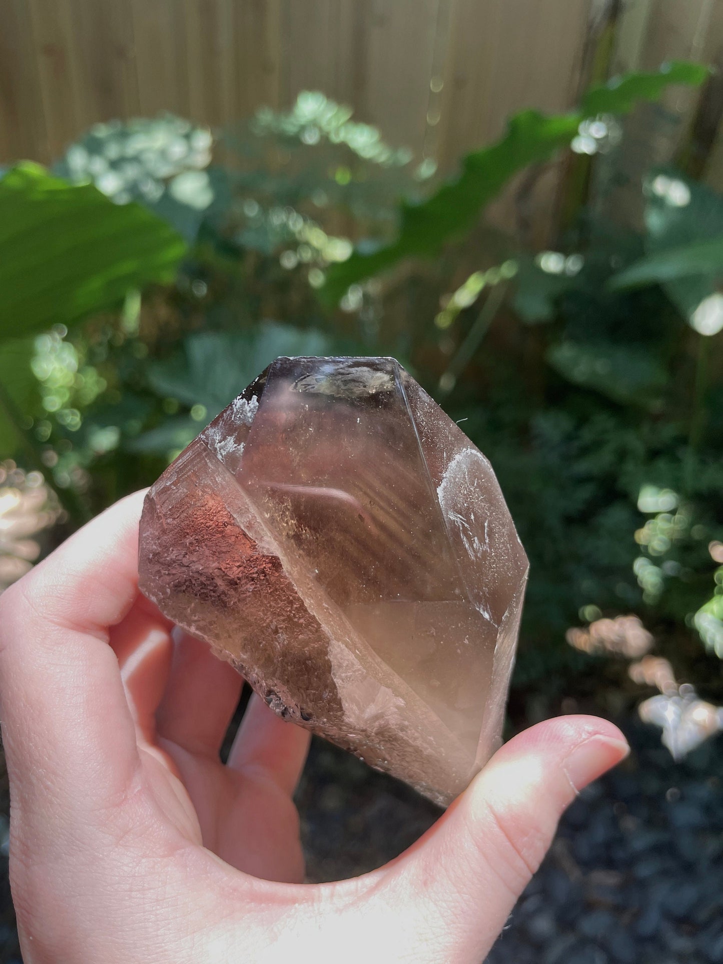 Smokey Phantom Quartz Point Specimen Polished Tip, Minas Gerias, Brazil. 322g, Specimen Mineral