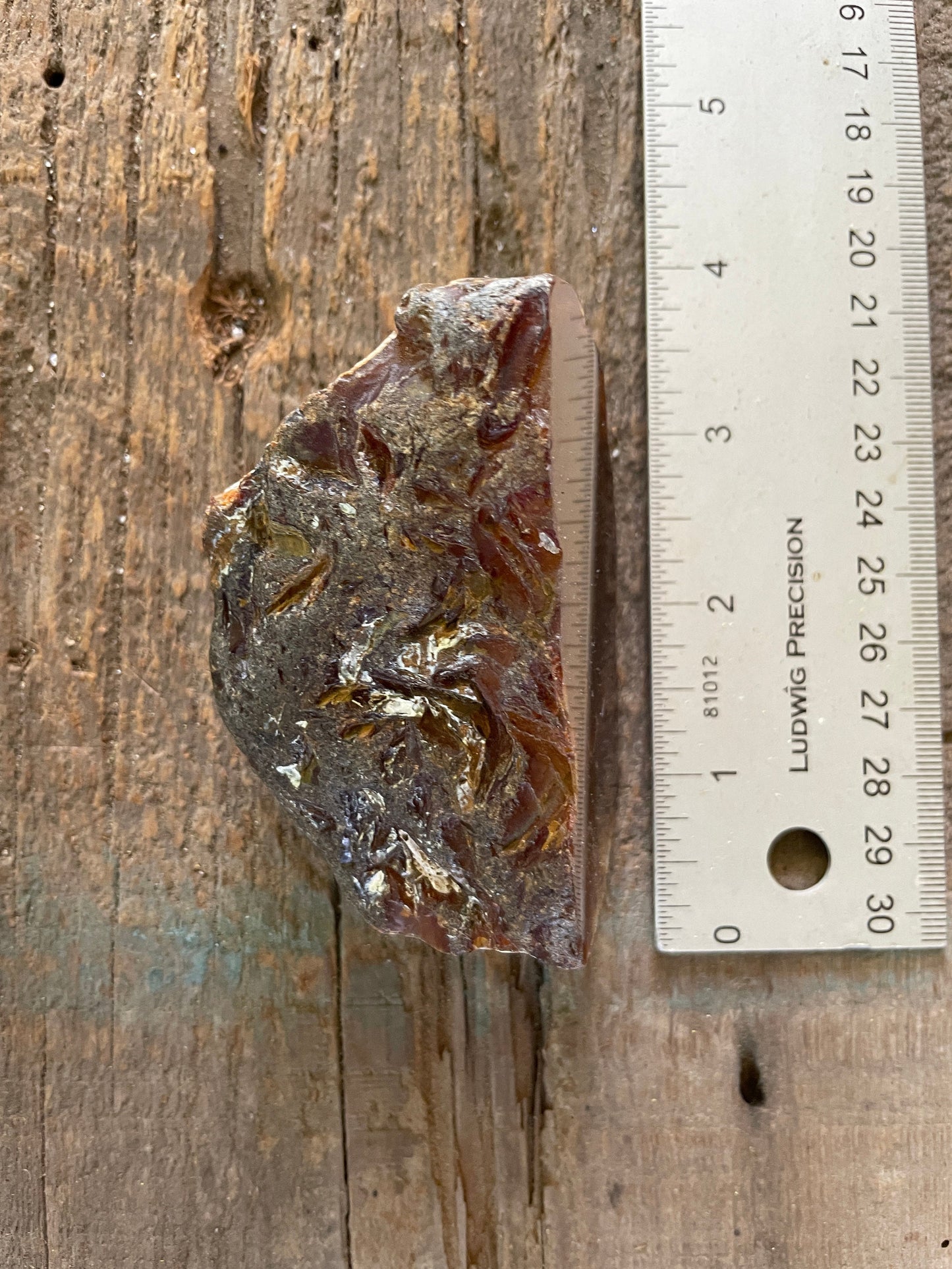 Beautiful Half Polished Cut Agate Specimen 228g From Brazil