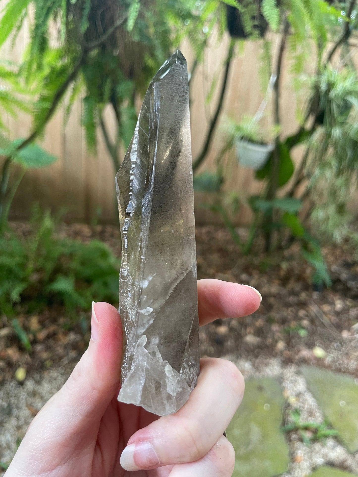 Smokey Quartz Point Specimen Polished Tip, Minas Gerias, Brazil. 190g, Specimen Mineral