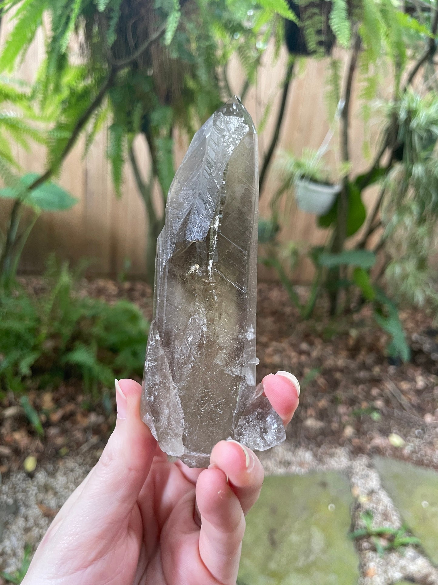 Smokey Quartz Point Specimen Polished Tip, Minas Gerias, Brazil. 190g, Specimen Mineral