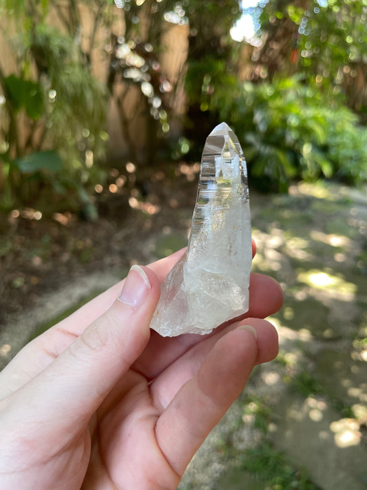 Stunning Columbian Lemurian Optical Quartz Point 45g Specimen